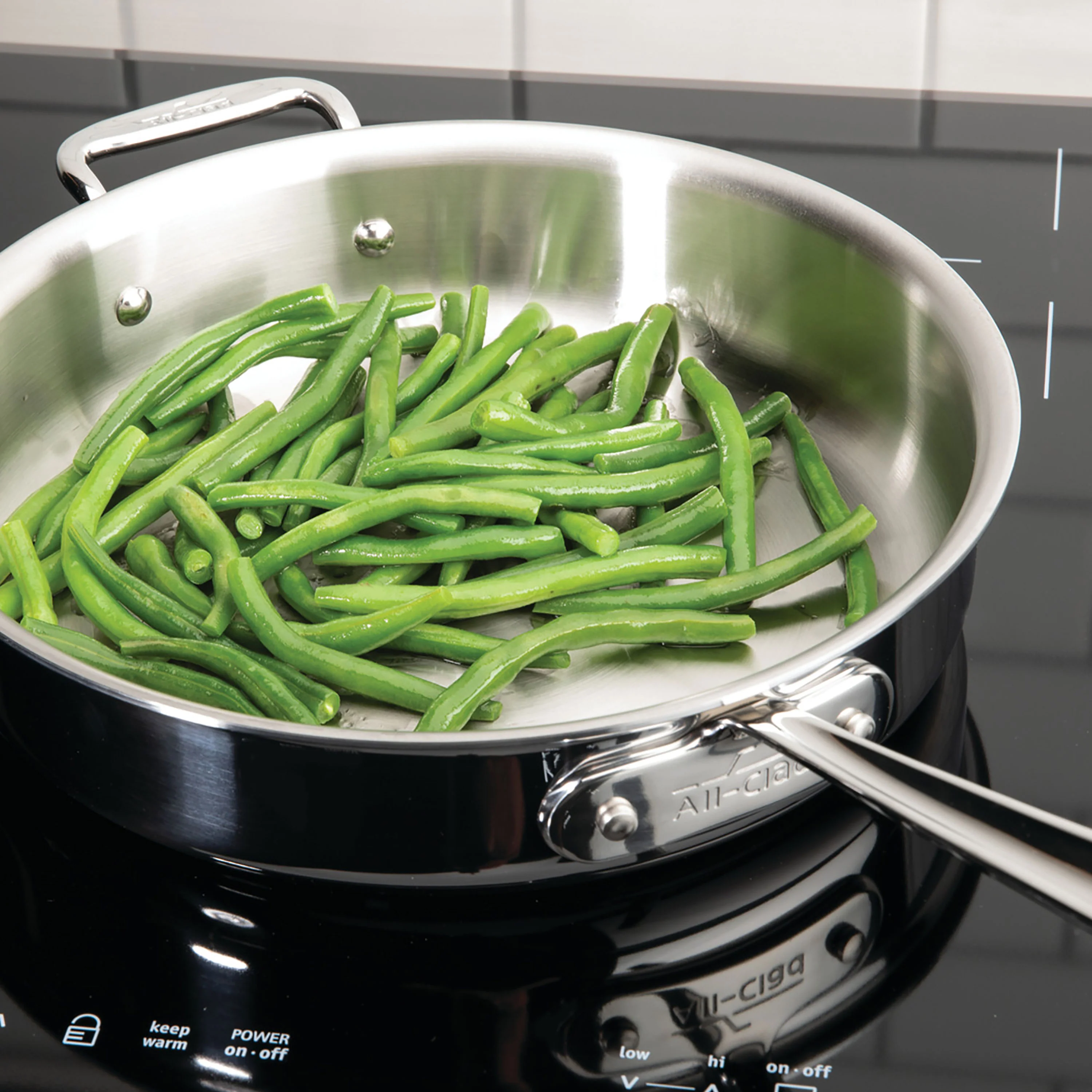All-Clad d3 Stainless 4-quart Saute Pan - Image 3