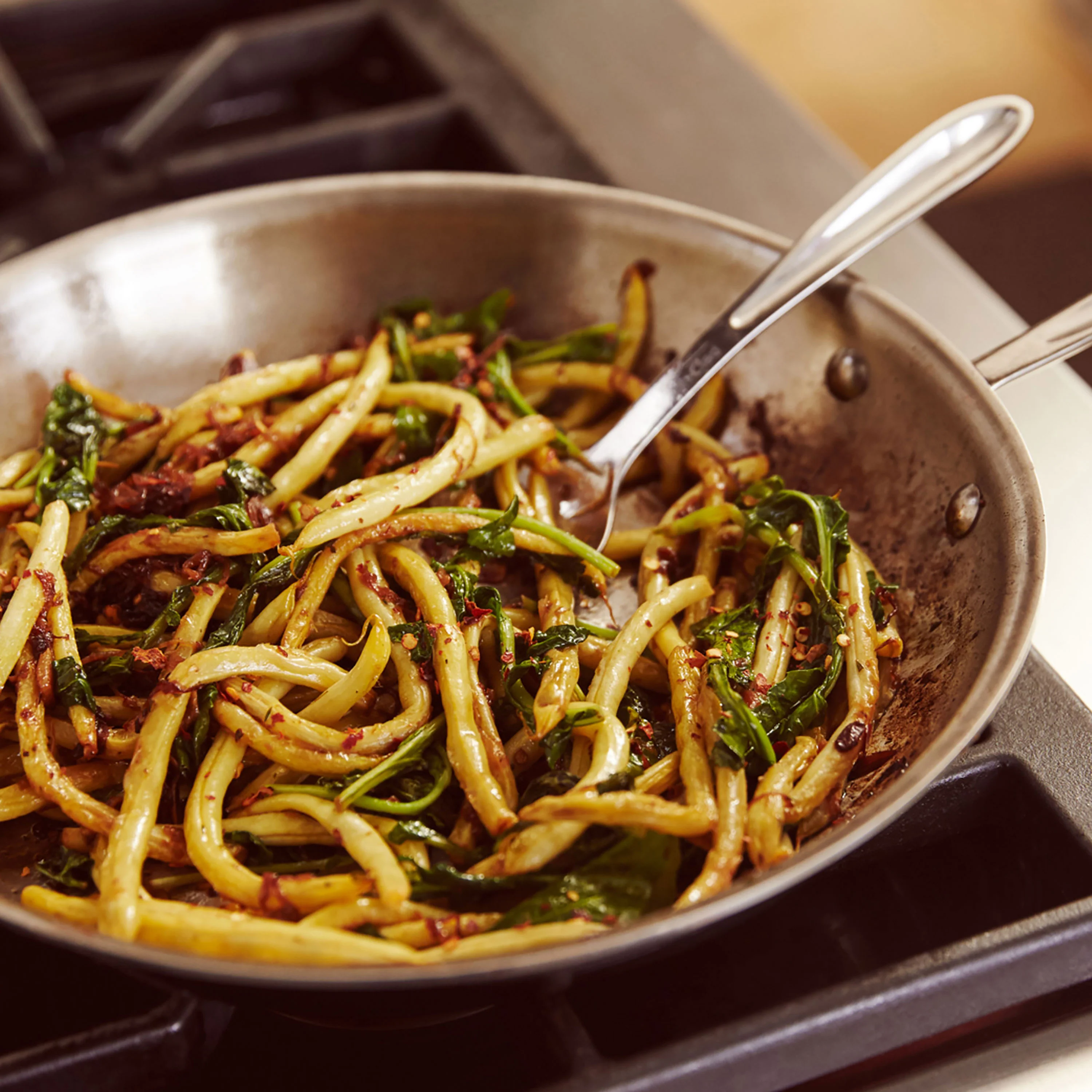 All-Clad d5 Brushed Stainless 10" Fry Pan - Image 4
