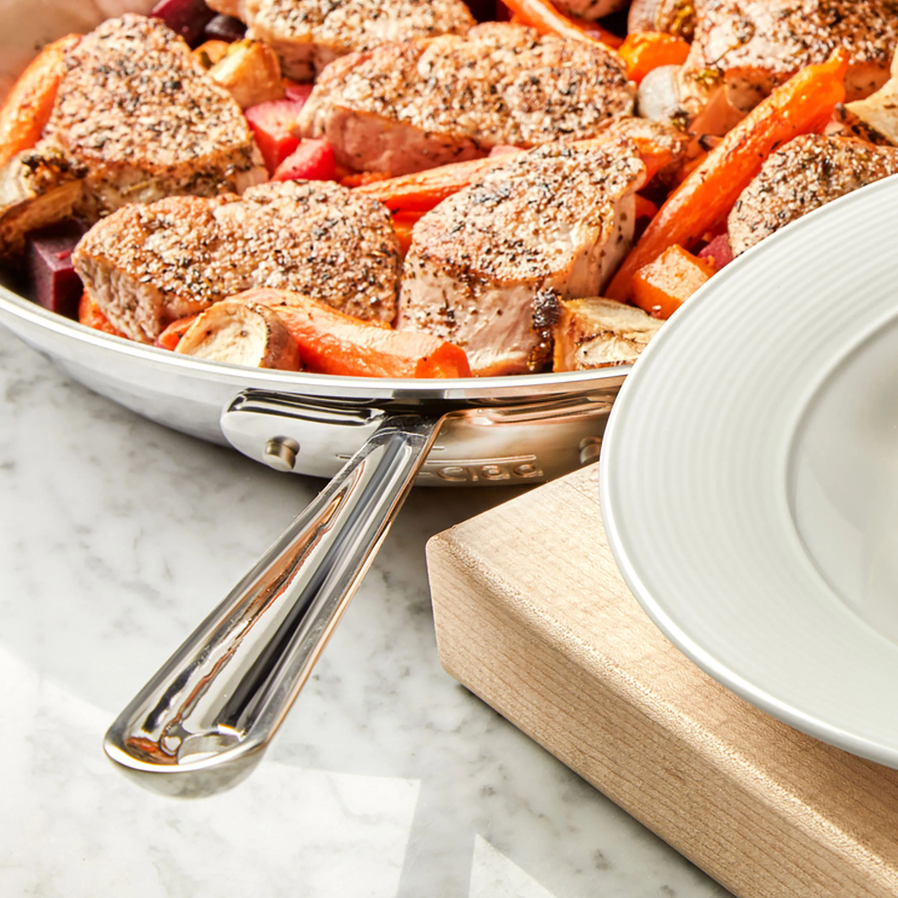 All-Clad d5 Brushed Stainless 10" Fry Pan - Image 6