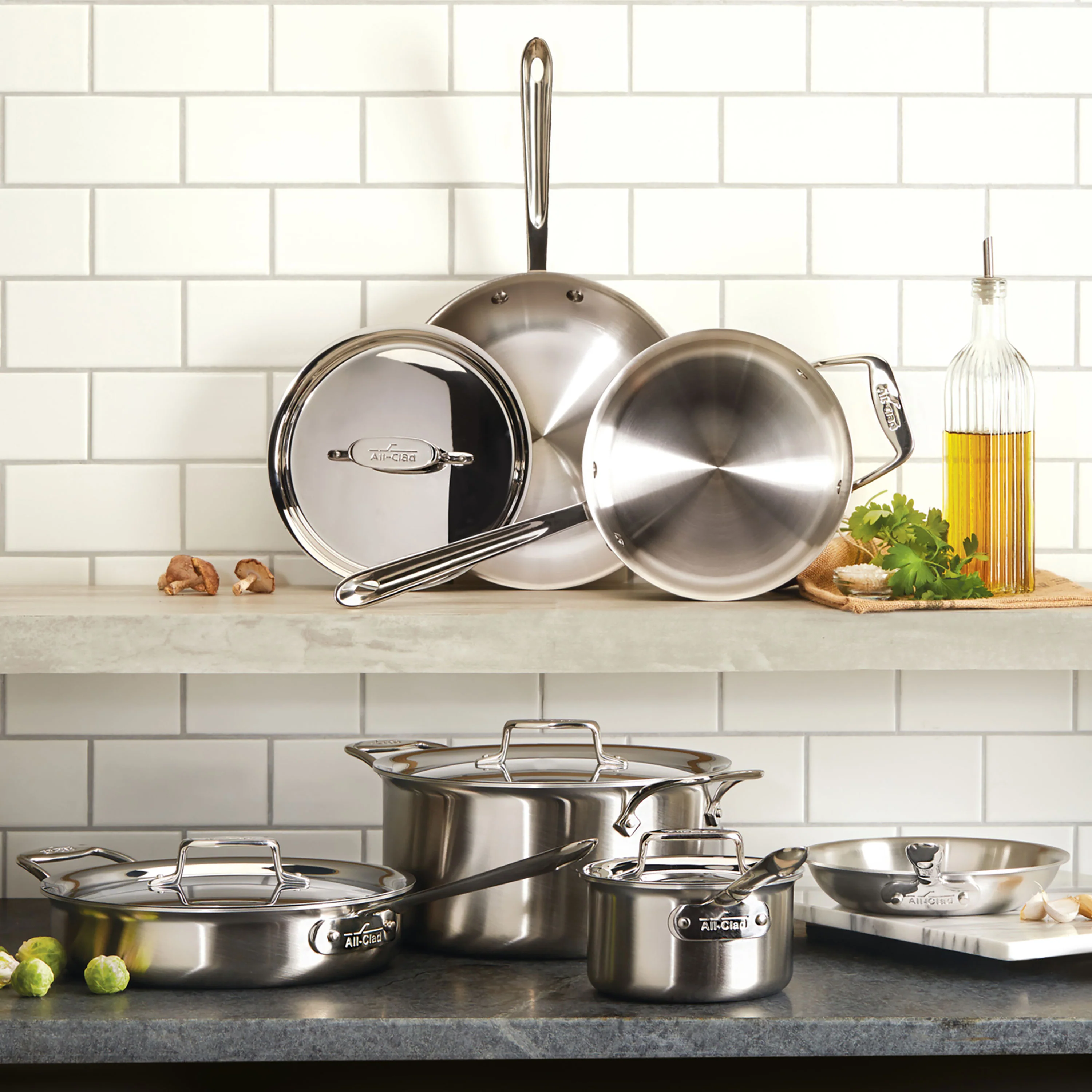 All-Clad d5 Brushed Stainless 10" Fry Pan - Image 7