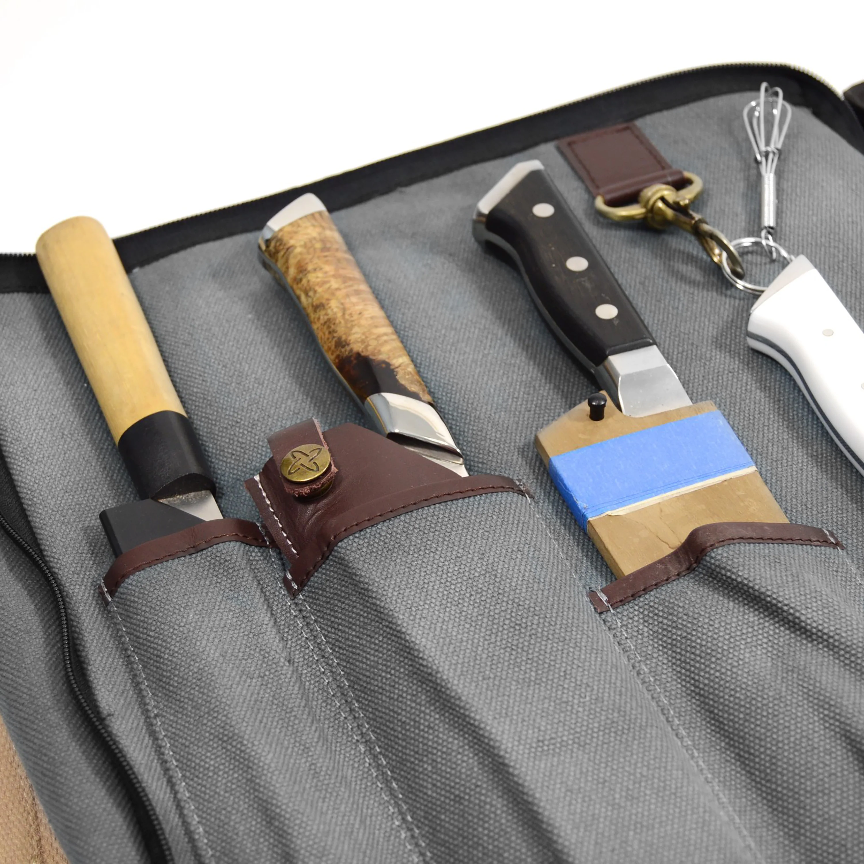 Boldric Gray Chef Knife Buckleup Backpack - Image 7