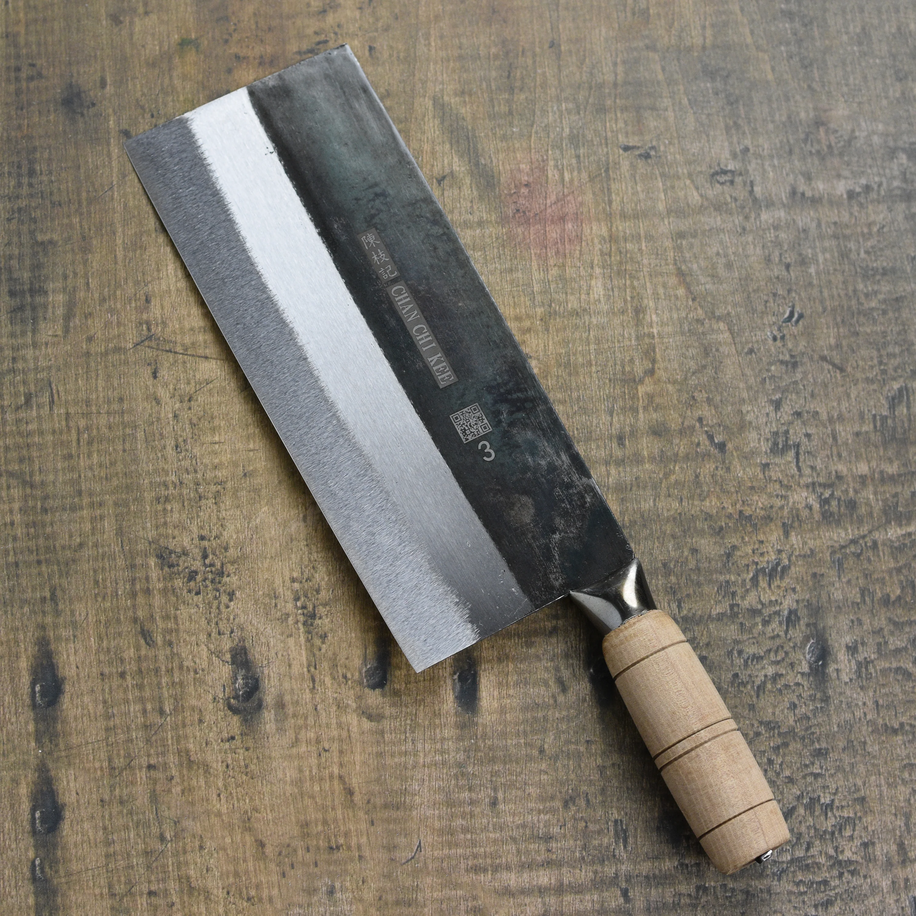 CCK Slicer 8.25" Carbon Steel Chinese Cleaver - Image 6
