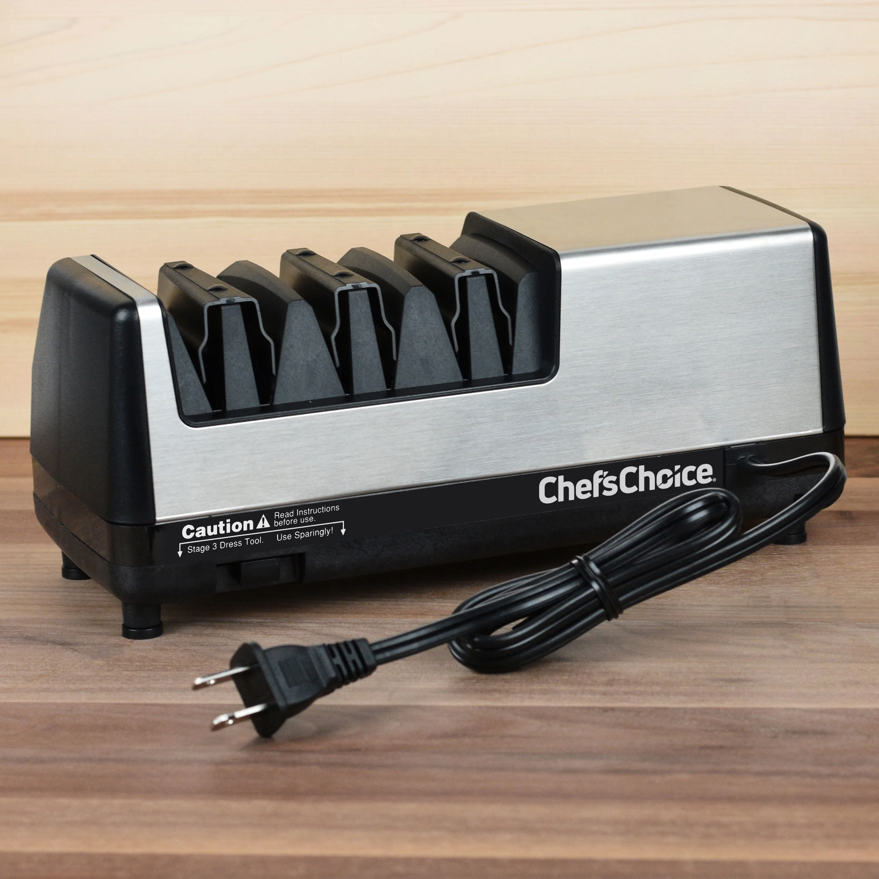 Chef's Choice 3 Stage Model 151 Stainless Steel Universal Electric Knife Sharpener - Image 5