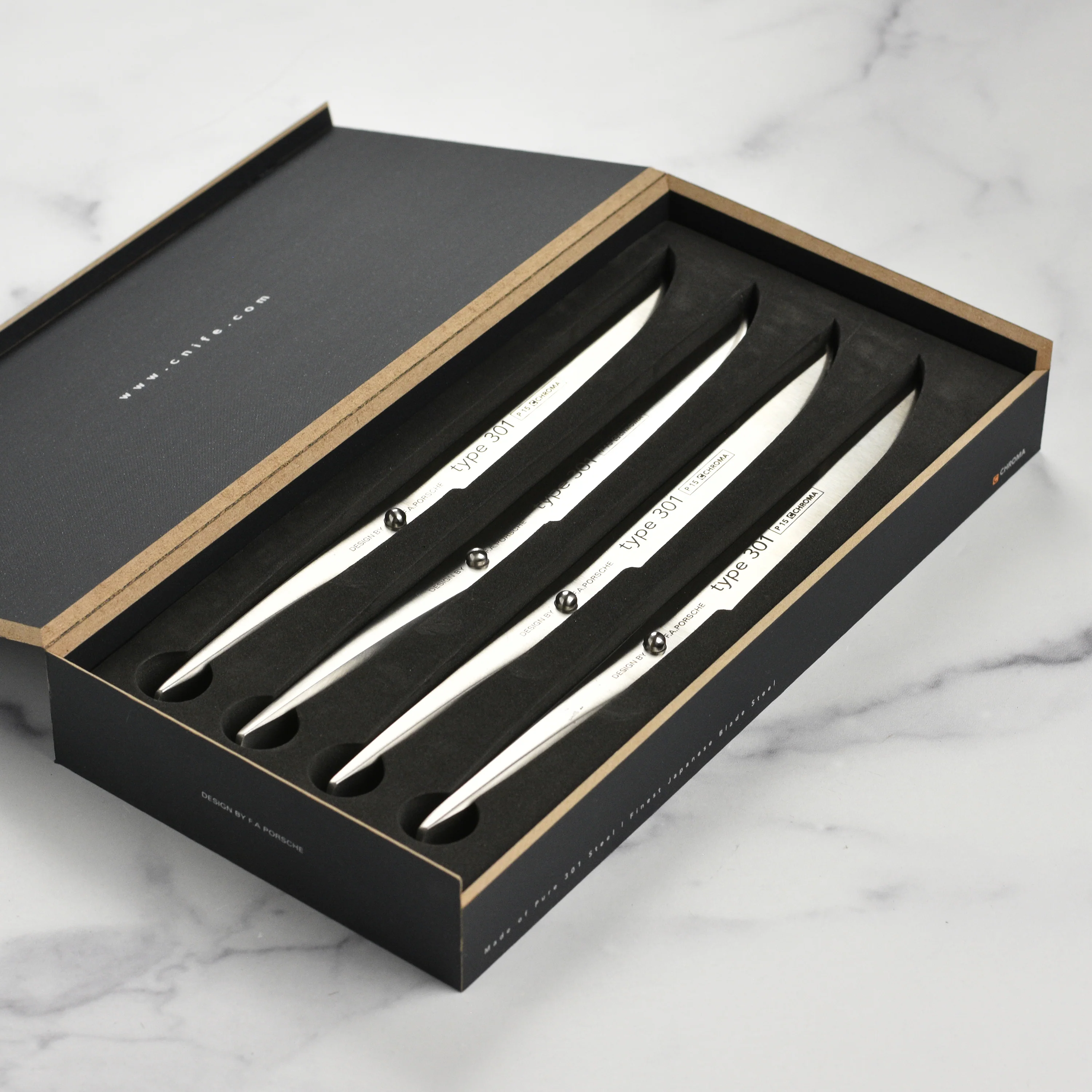 Chroma Type 301 4 Piece Steak Knife Set - Image 3