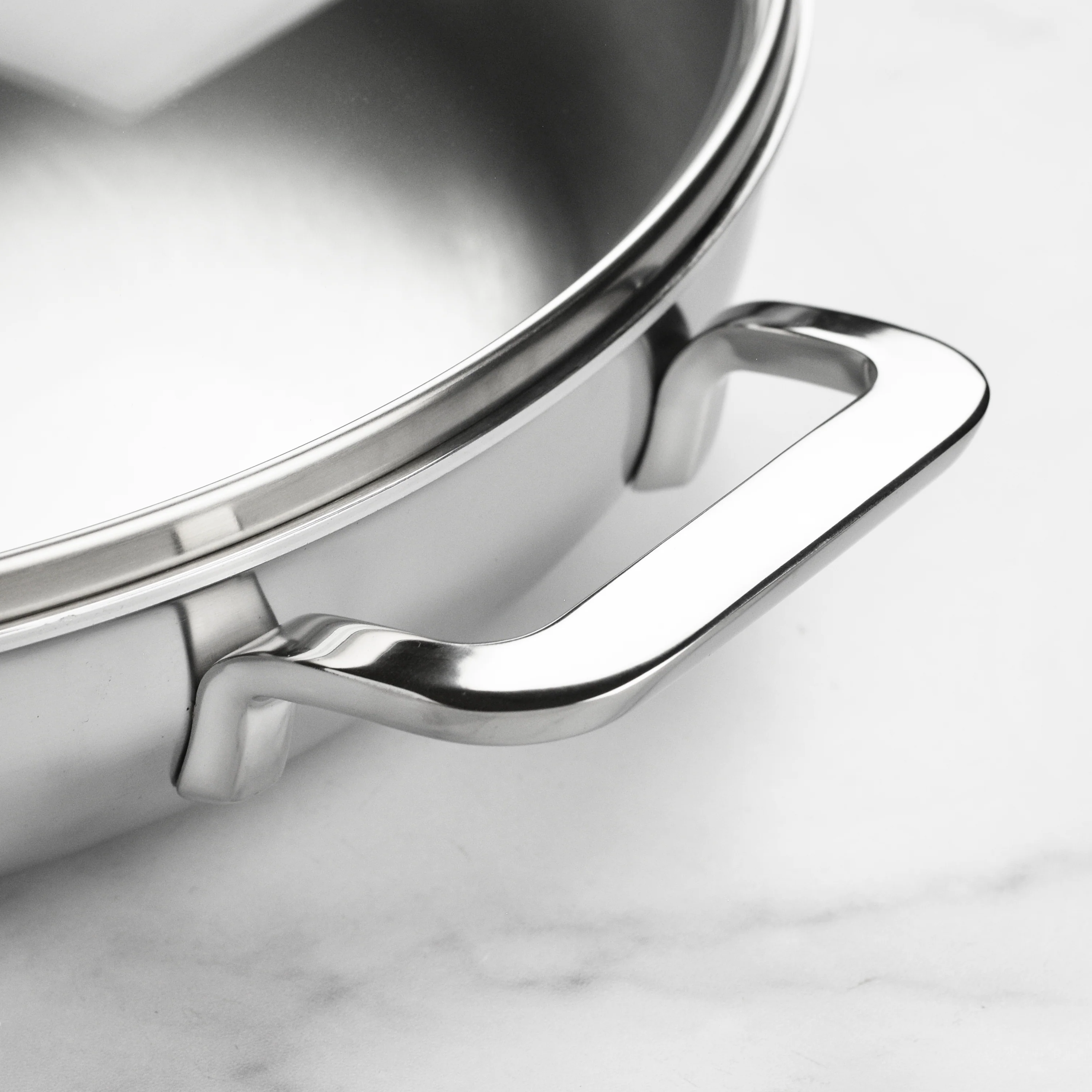 Demeyere 5-Plus 12.5" Stainless Steel Fry Pan with Glass Lid - Image 6
