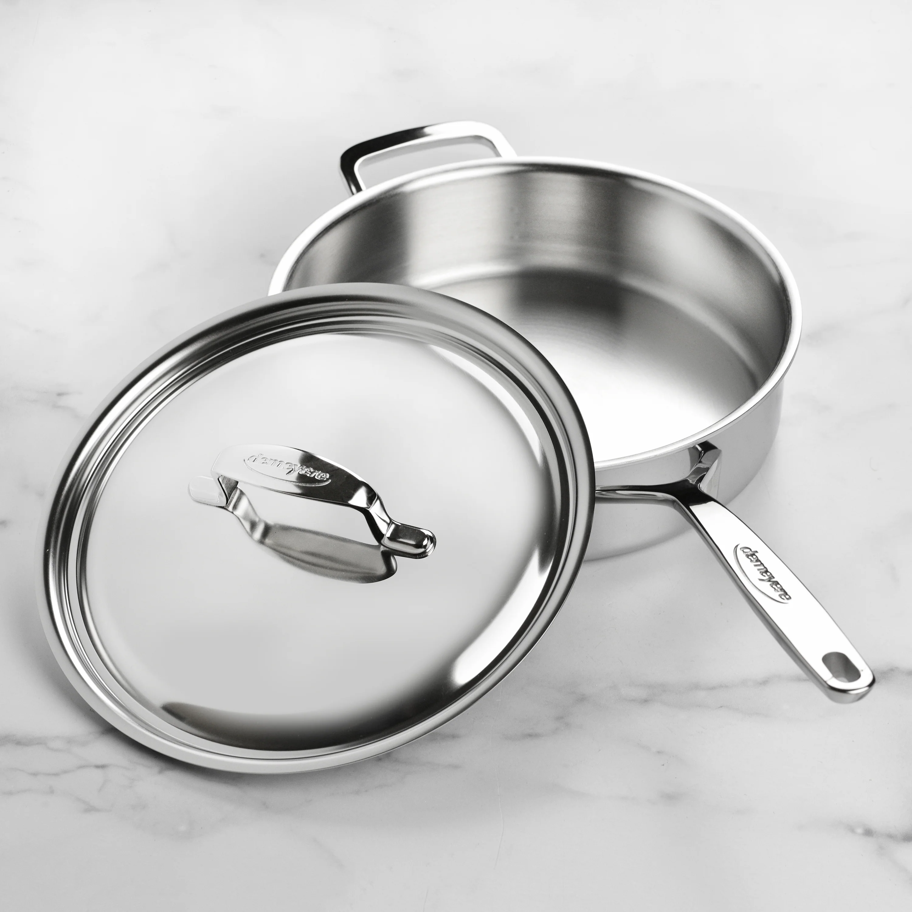 Demeyere 5-Plus 3-quart Stainless Steel Saute Pan - Image 5