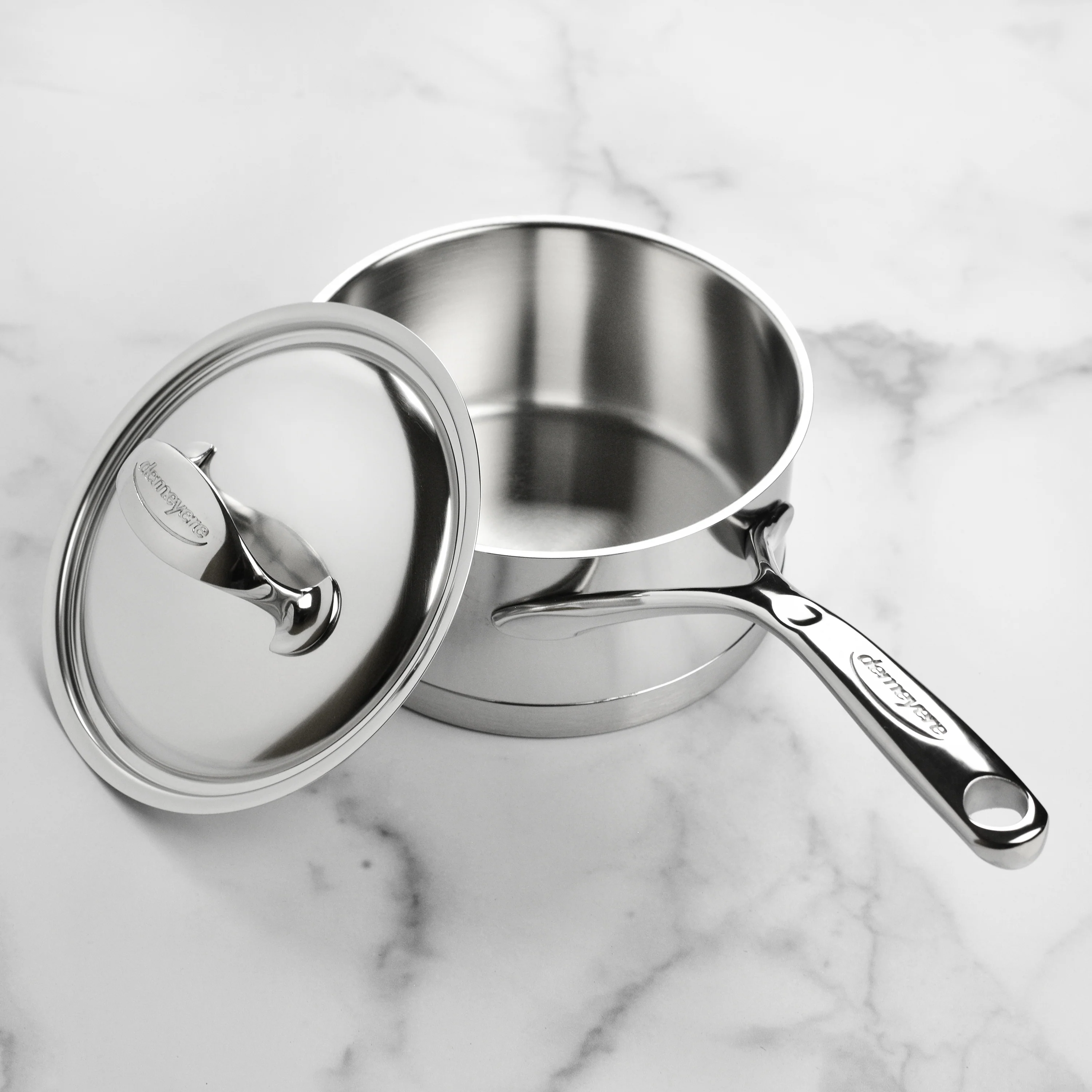 Demeyere Atlantis 1.6-quart Stainless Steel Saucepan - Image 5