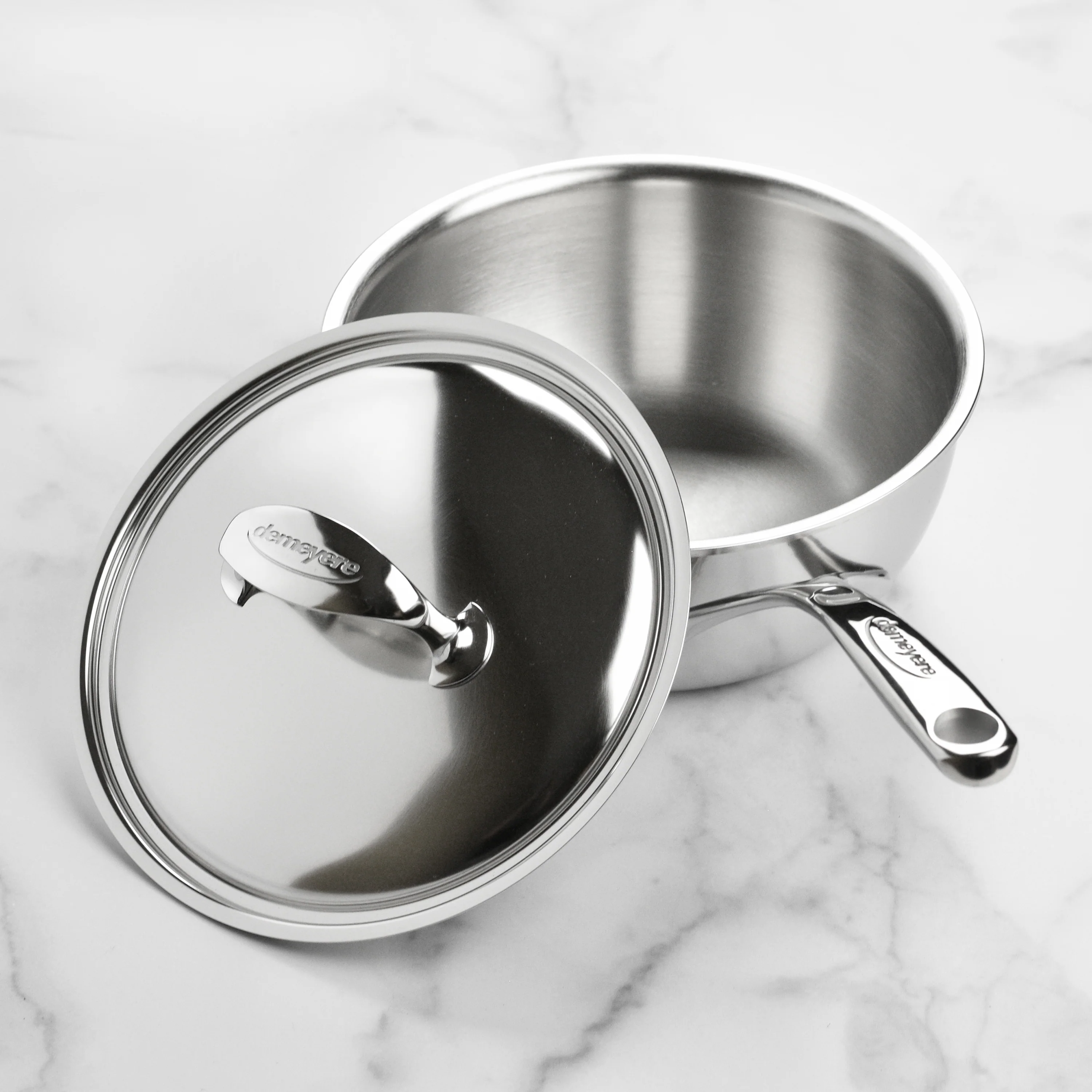 Demeyere Atlantis 2.1-quart Stainless Steel Saucier - Image 3