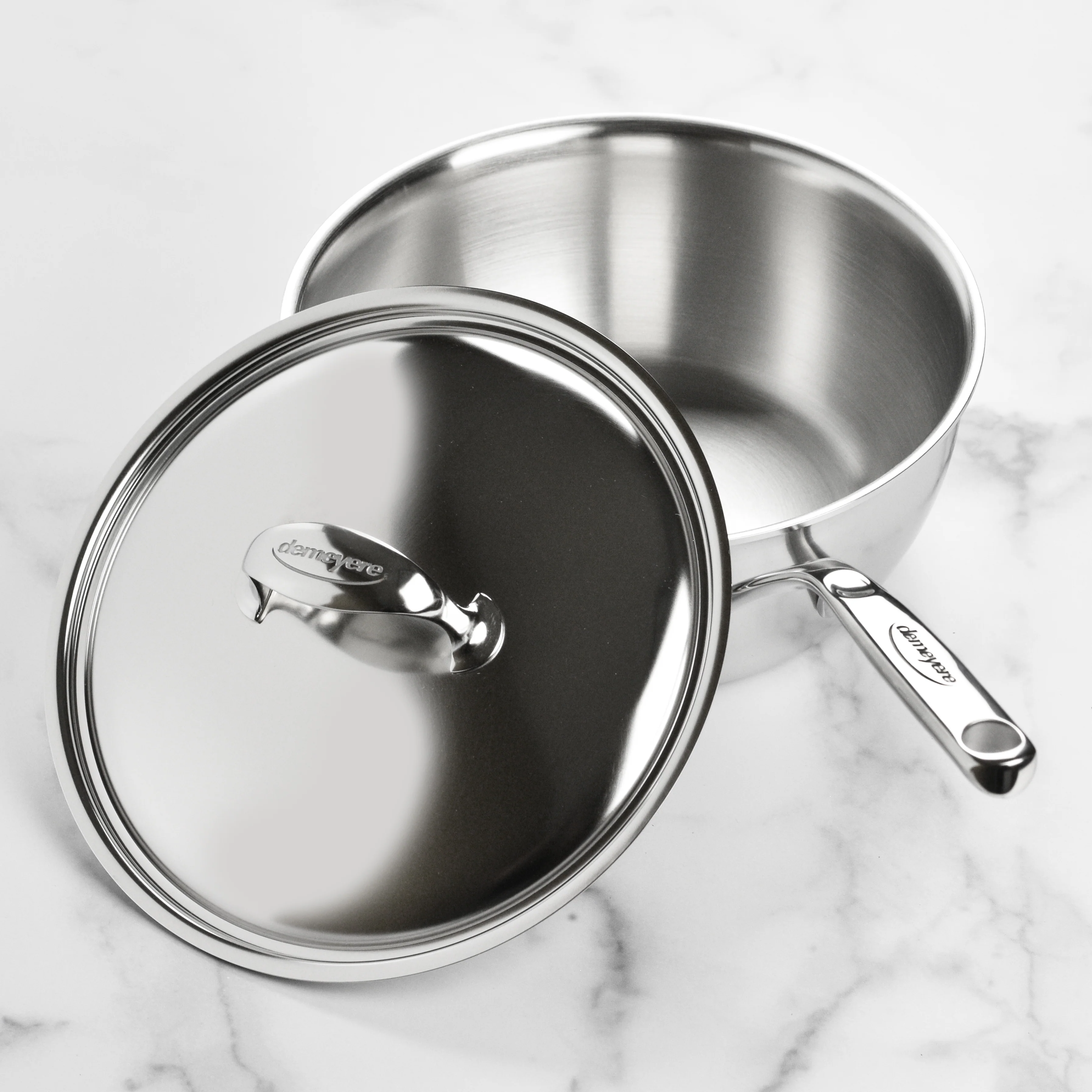 Demeyere Atlantis 3.5-quart Stainless Steel Saucier - Image 3