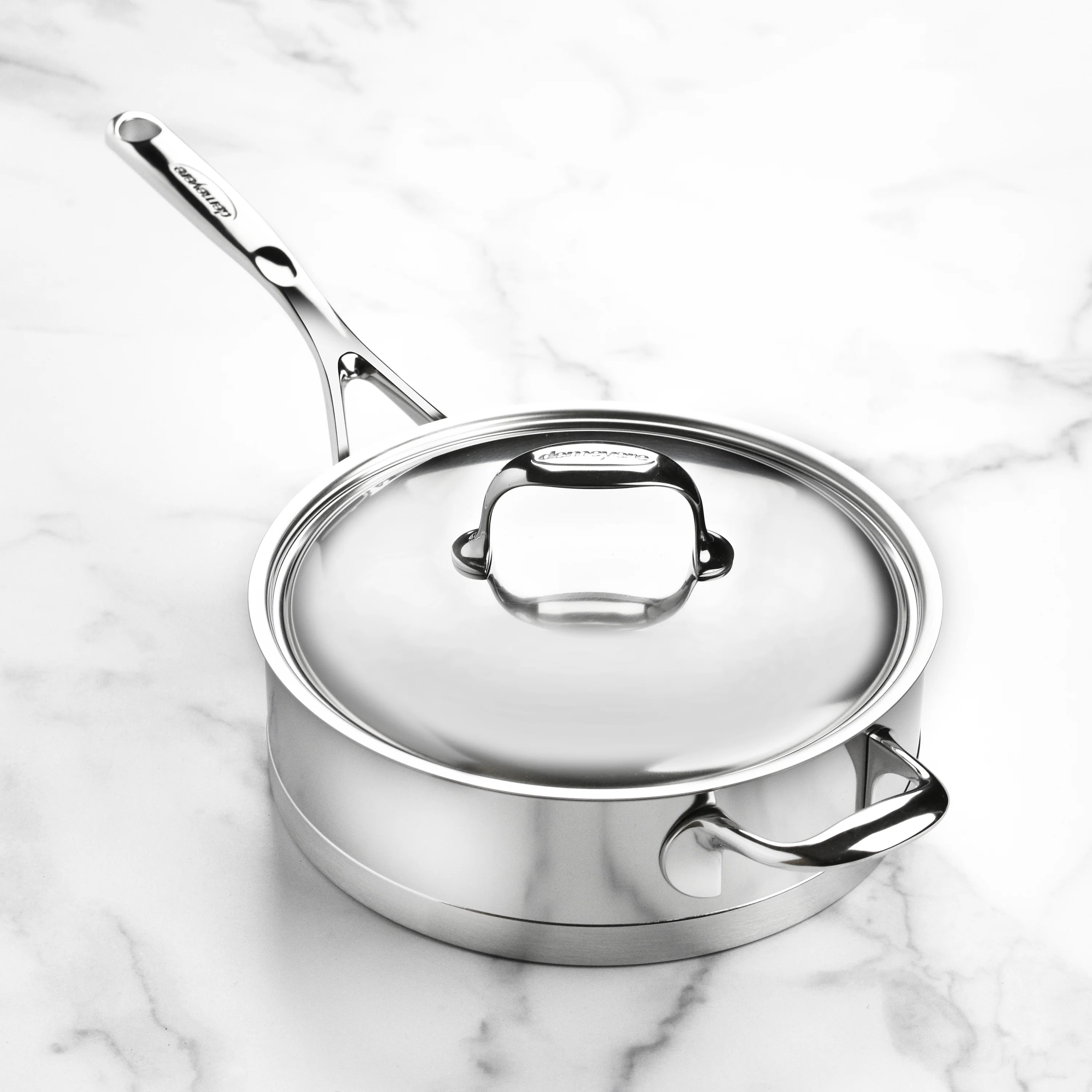 Demeyere Atlantis 3-quart Stainless Steel Saute Pan - Image 5
