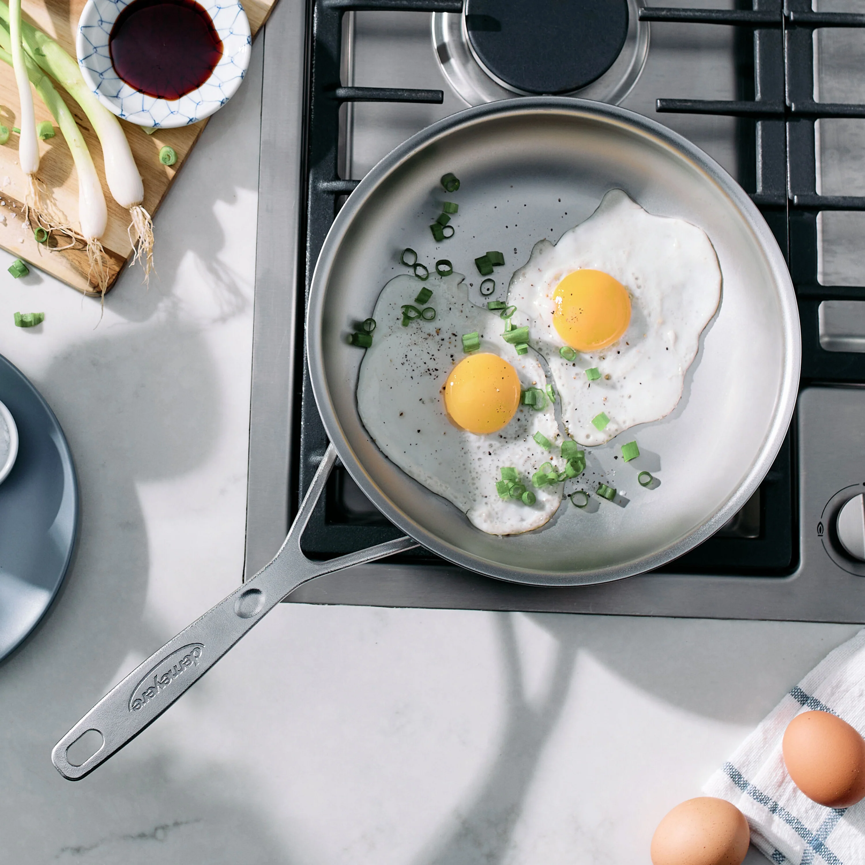 Demeyere Industry5 9.5" Nanotouch Fry Pan - Image 2