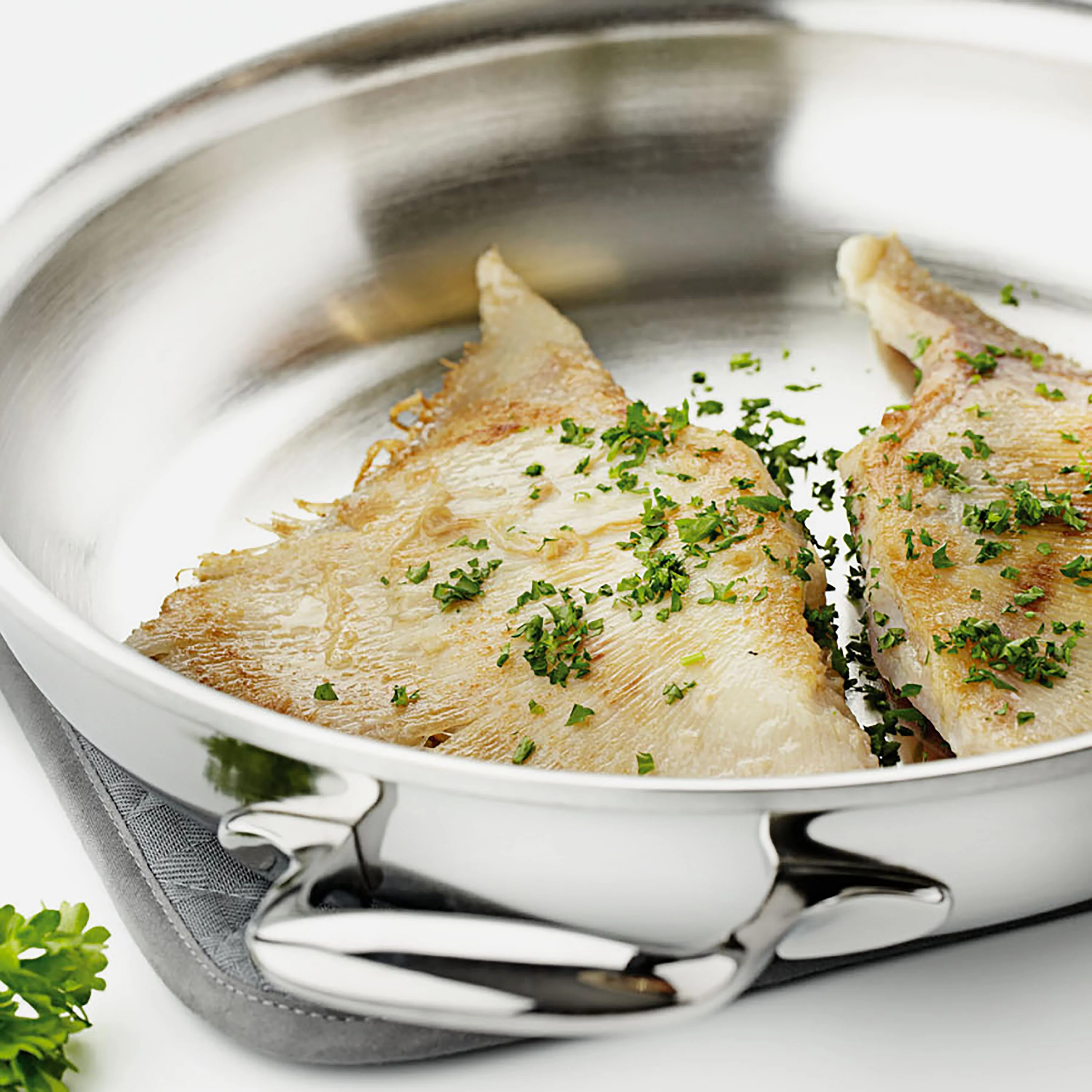 Demeyere Proline 11" Stainless Steel Fry Pan - Image 5
