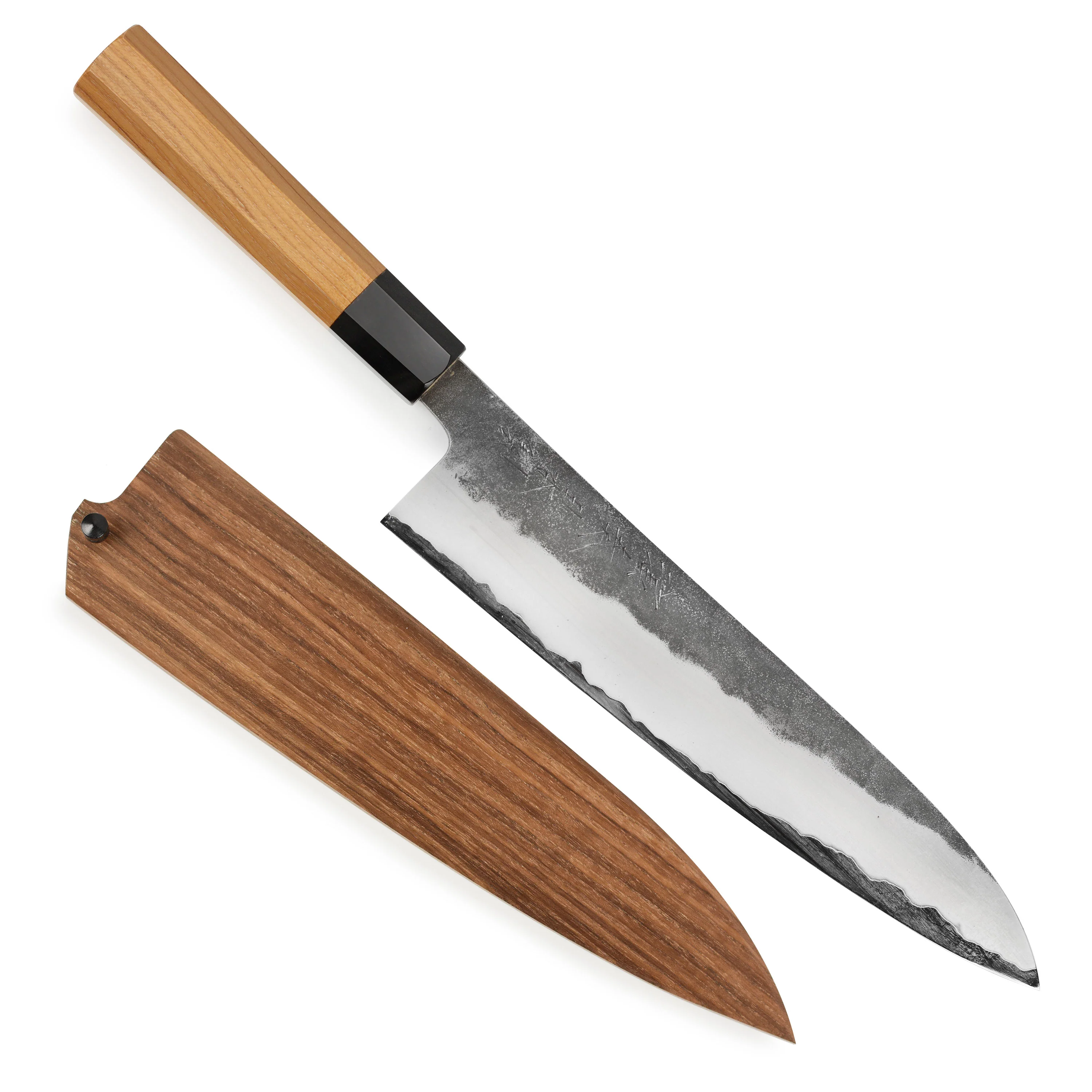 Enso Hand-Forged Aogami Super 9.5" Gyuto with Saya - Image 13