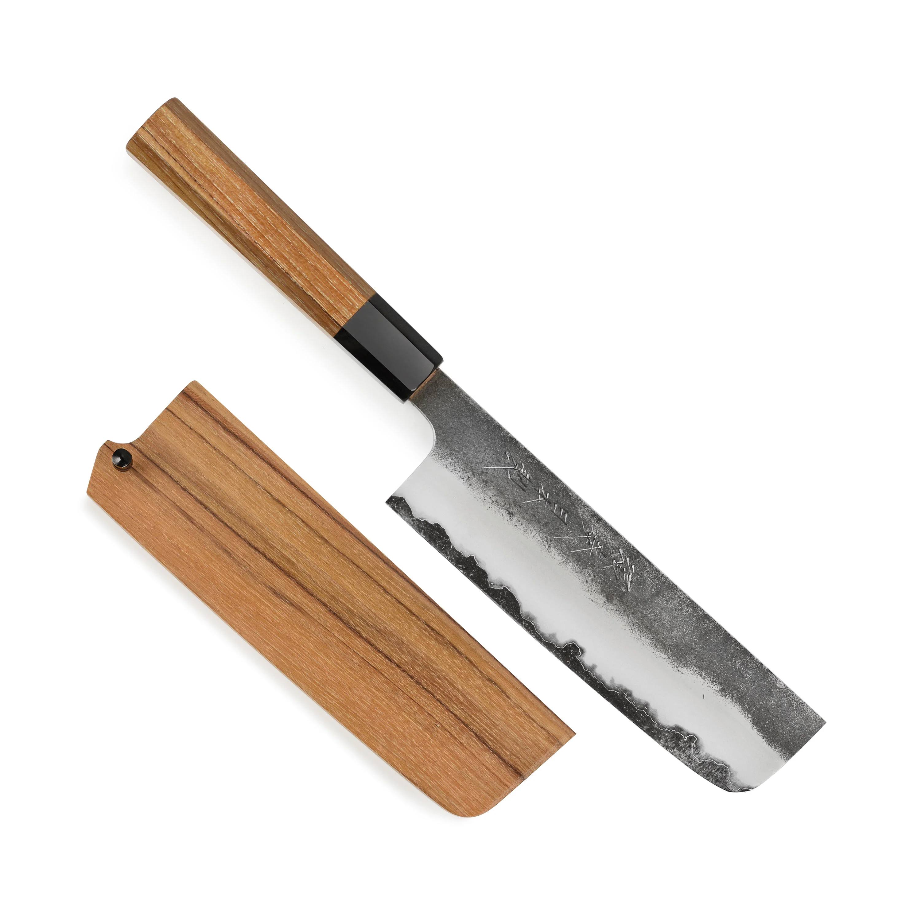 Enso Hand-Forged Aogami Super 6.5" Nakiri with Saya - Image 13