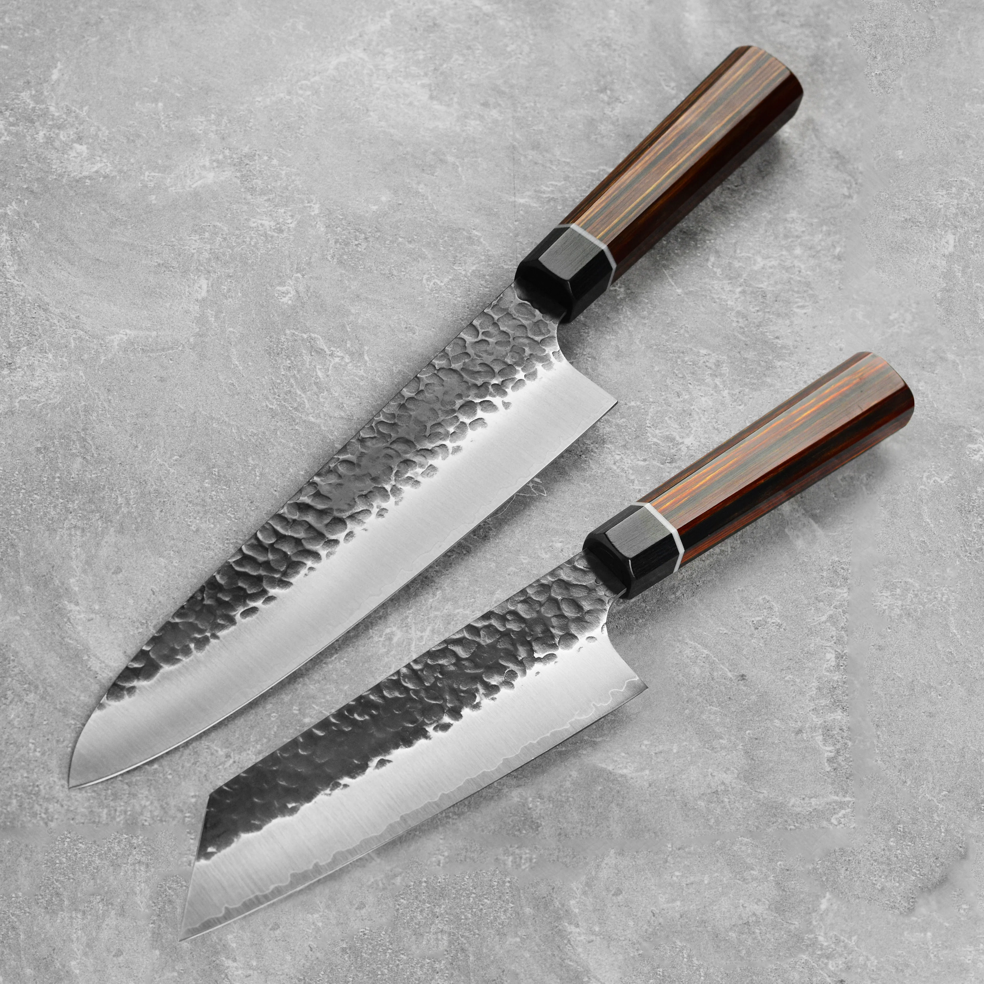 Enso Hachi SG2 Gyuto & Bunka Knife Set with Sayas - Image 6