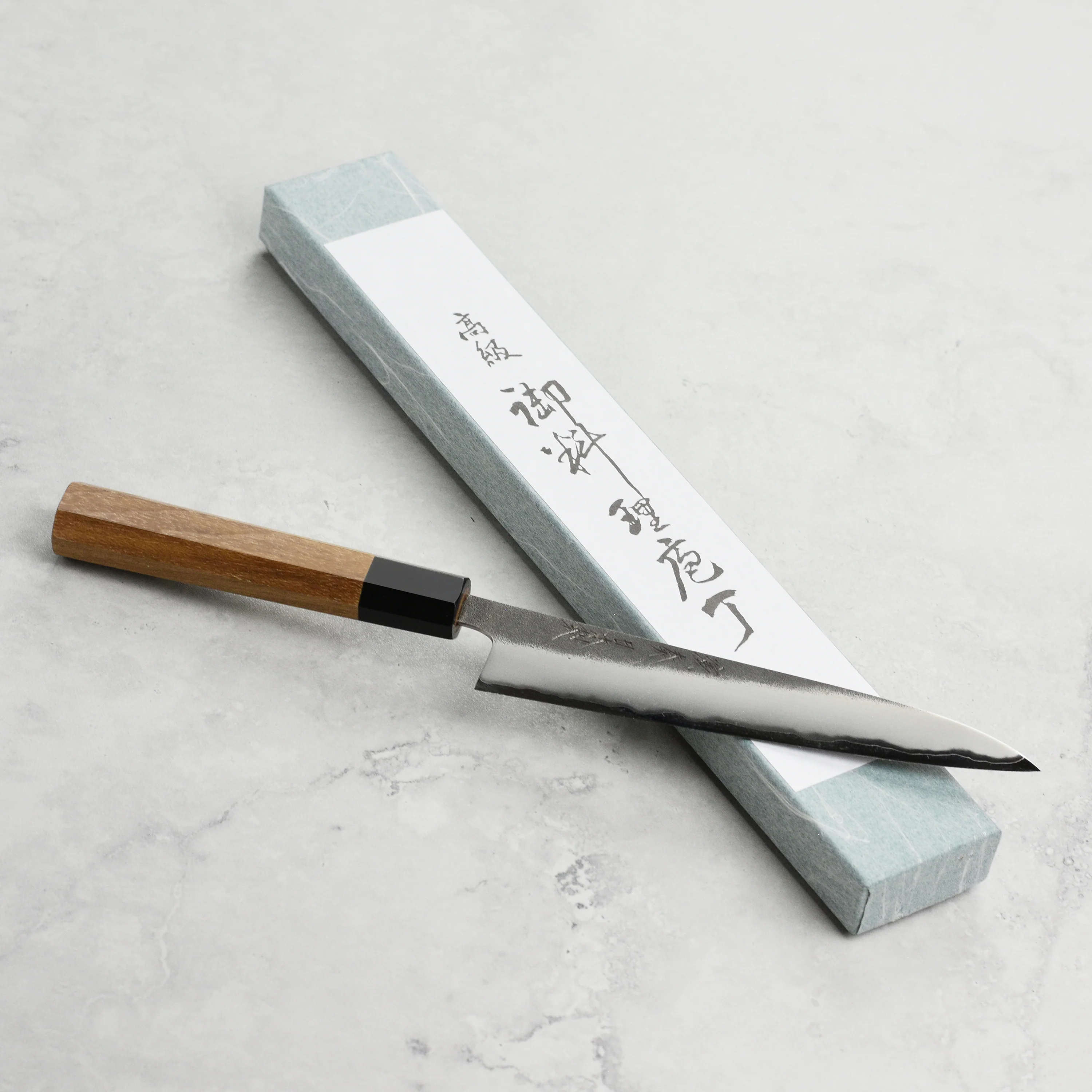Enso Hand-Forged Aogami Super 5.9" Petty with Saya - Image 4