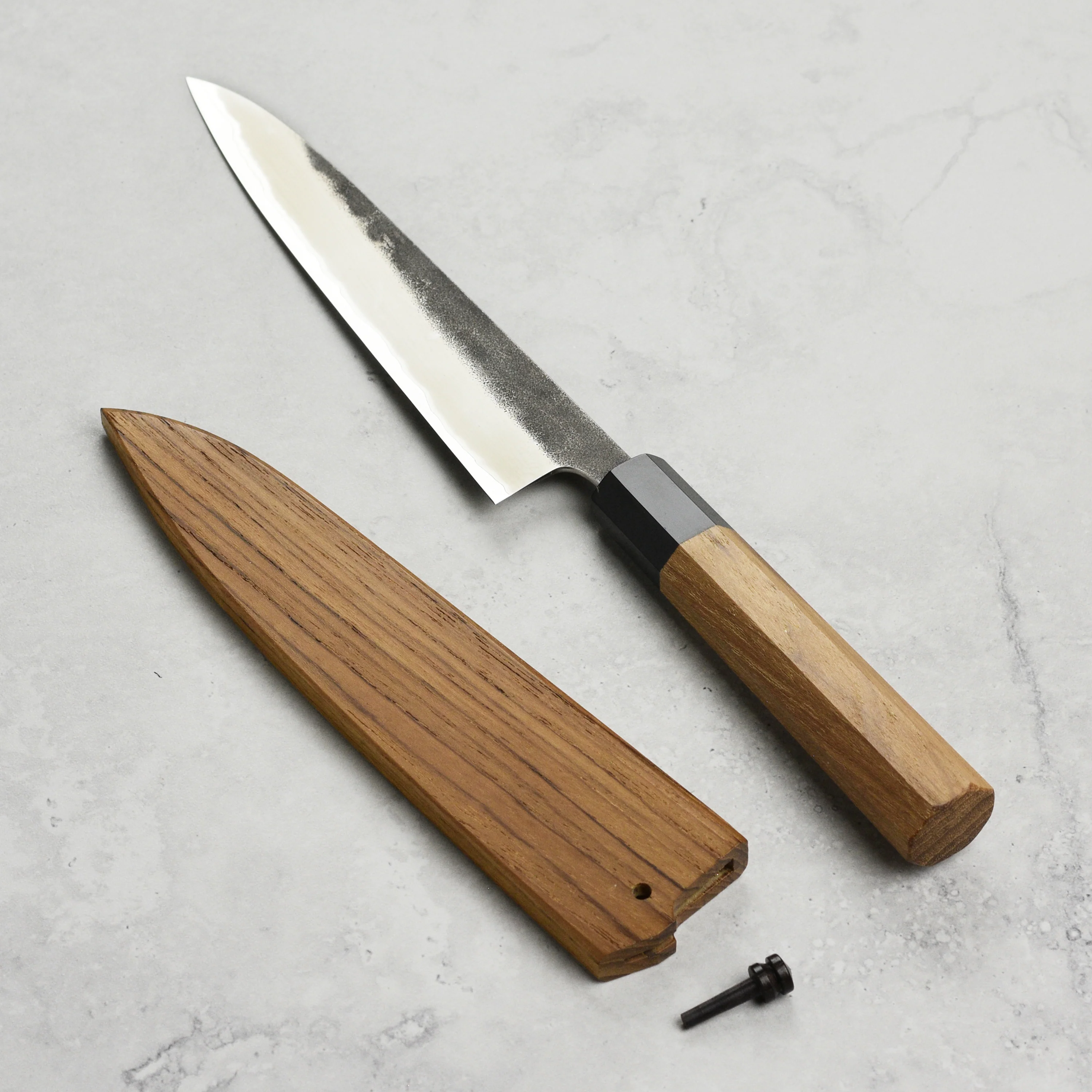 Enso Hand-Forged Aogami Super 5.9" Petty with Saya - Image 6