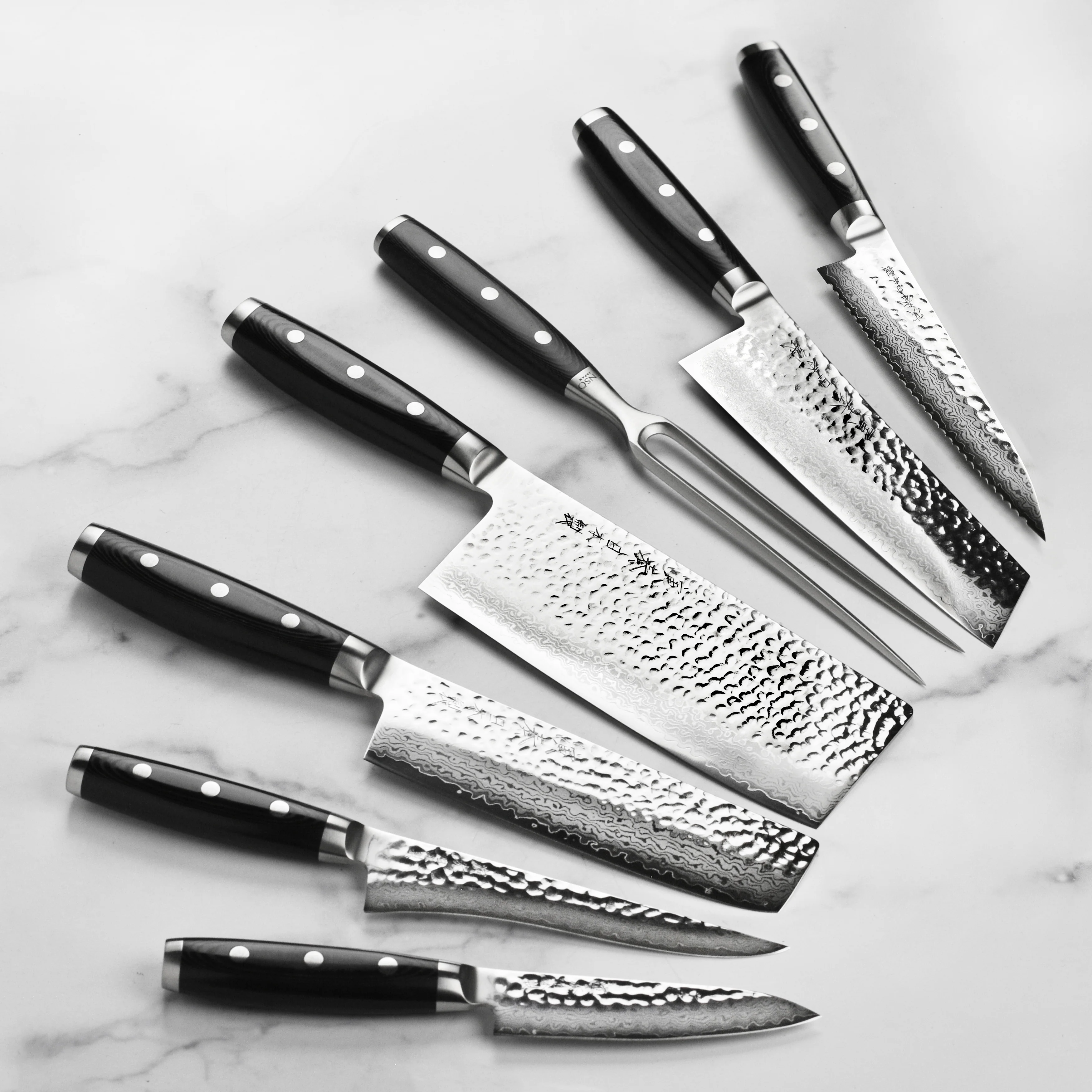 Enso HD 25 Piece Dark Ash Knife Block Set - Image 4