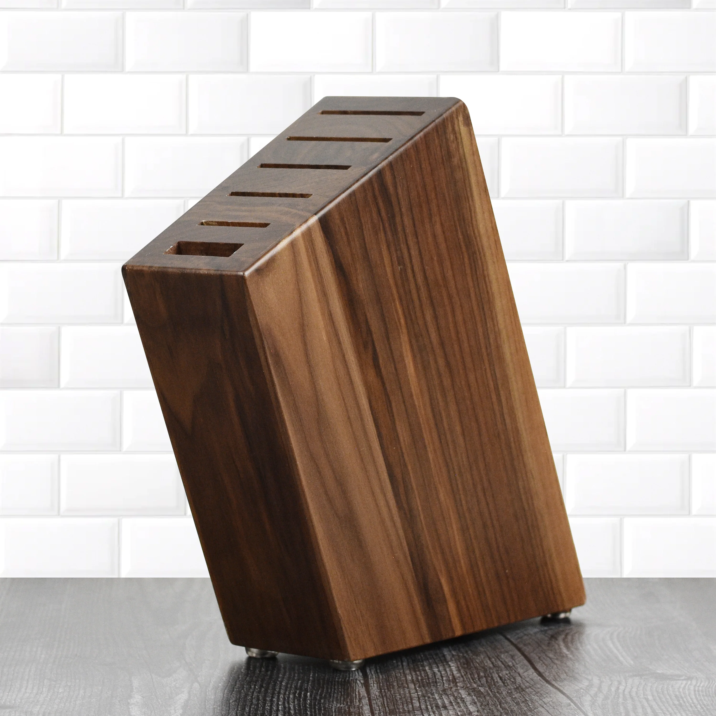Enso HD 7 Piece Walnut Knife Block Set - Image 5