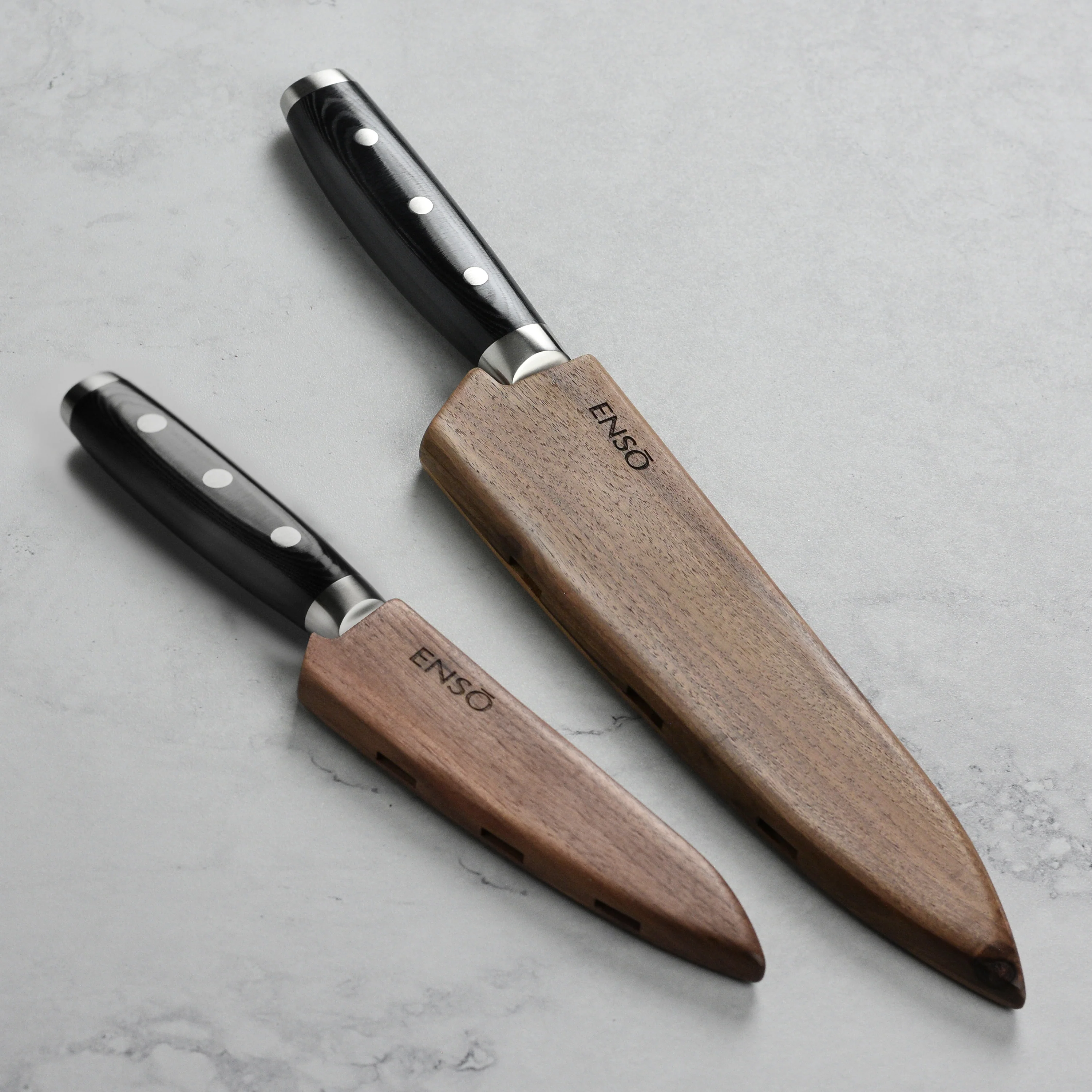 Enso HD 2 Piece Utility & Chef's Knife Set with Sheaths - Image 2