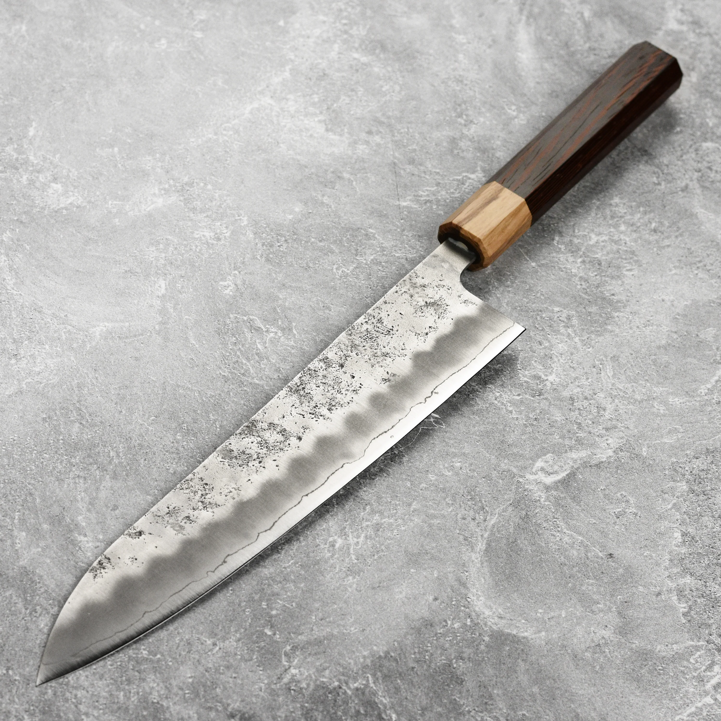 Enso Silver3 Nashiji 9.4" Gyuto - Image 5