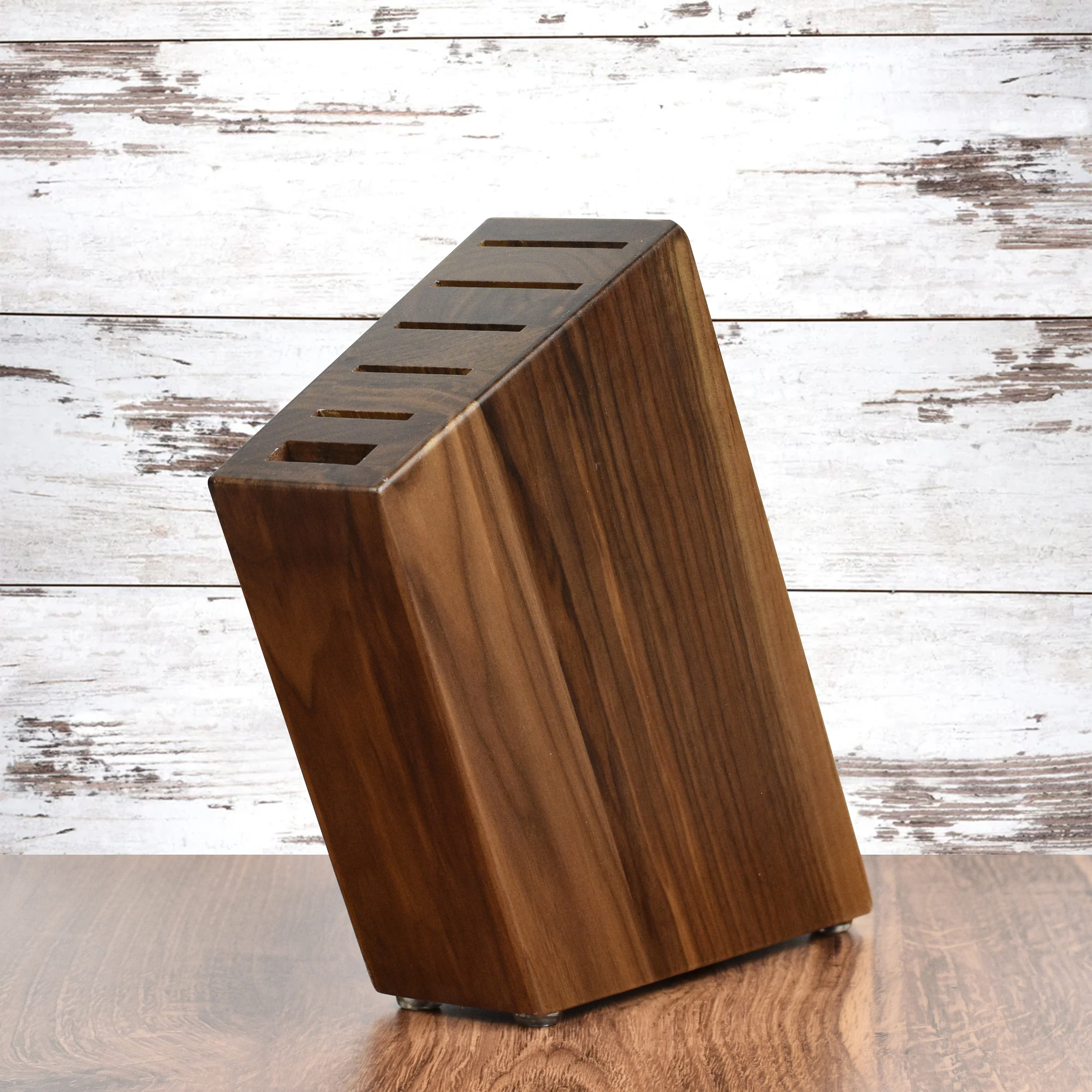 Enso 6 Slot Walnut Knife Block - Image 3