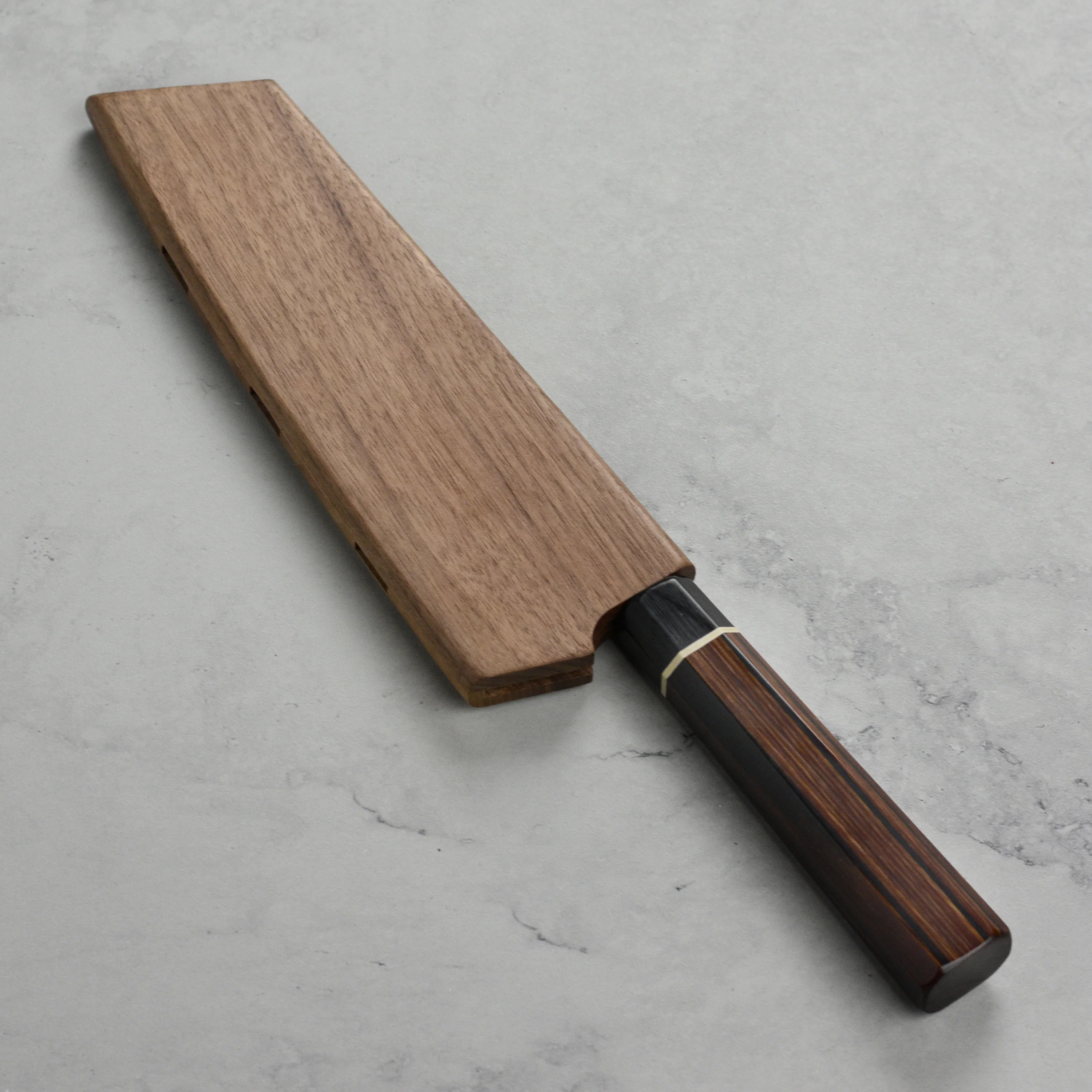 Enso Walnut Magnetic Sheath for 6.5" Bunka Knife - Image 6