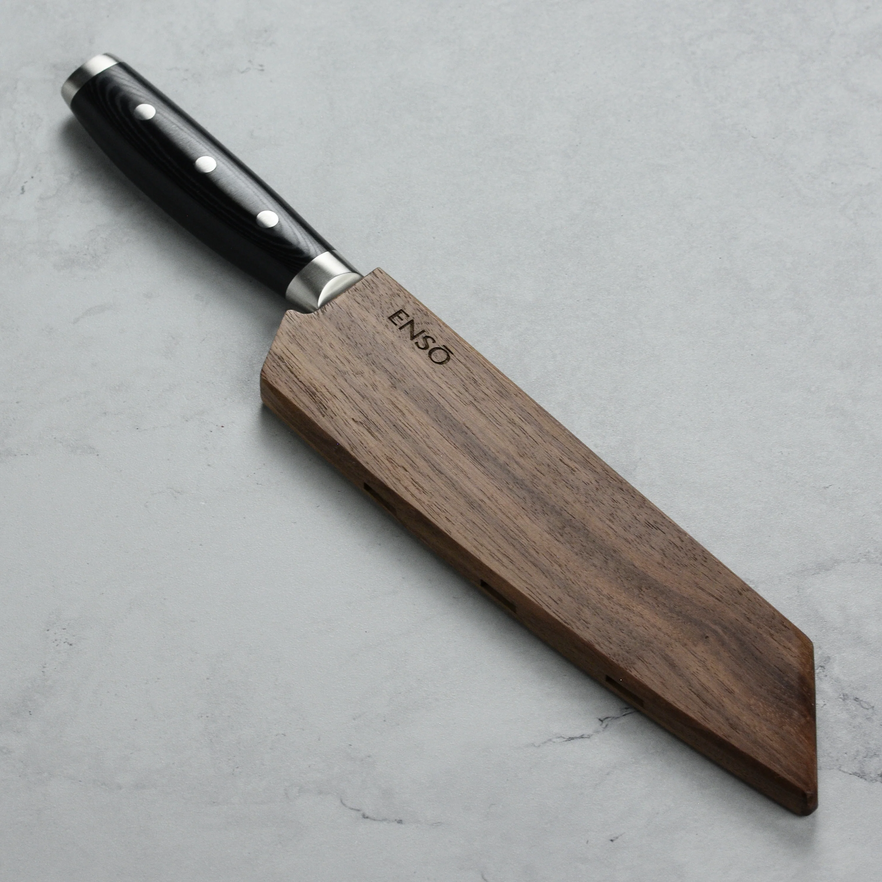 Enso Walnut Magnetic Sheath for 8" Kiritsuke Knife - Image 2
