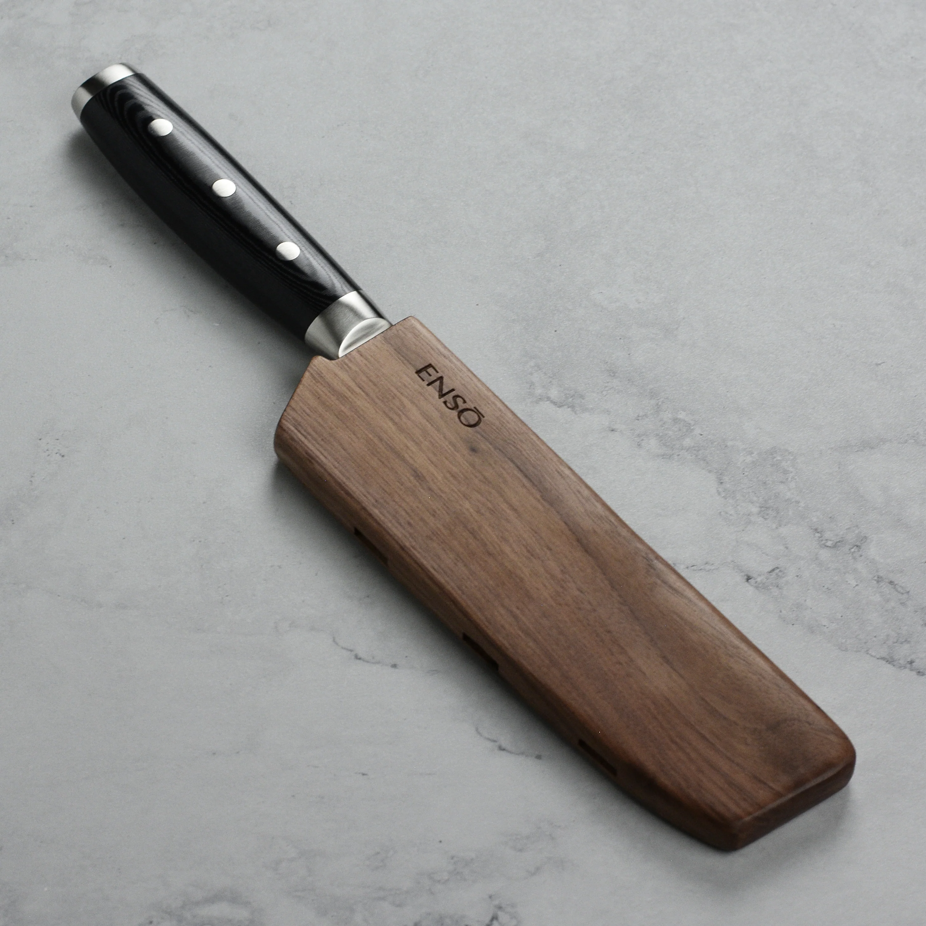 Enso Walnut Magnetic Sheath for 6.5" Nakiri Knife - Image 2