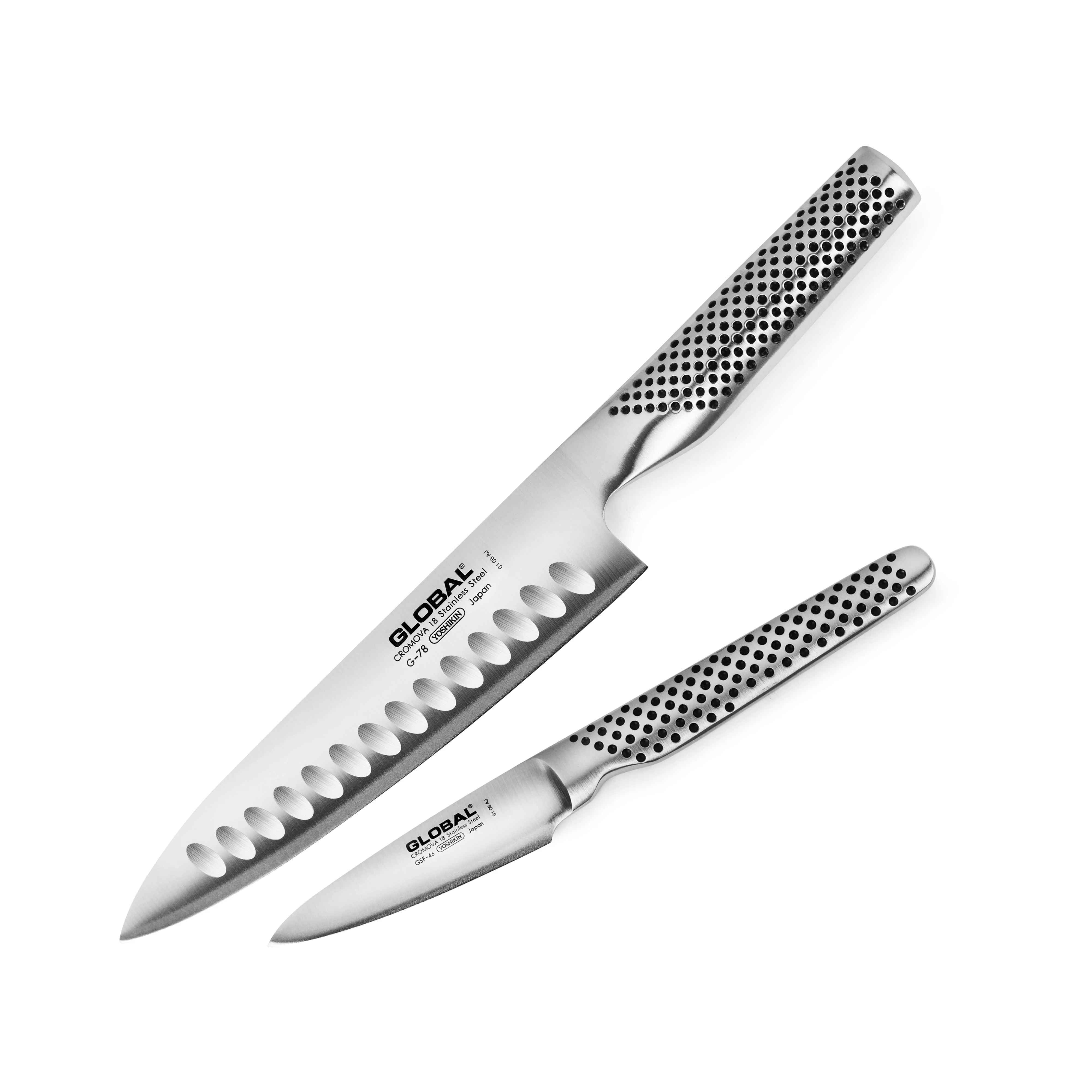 Global 2 Piece Hollow Edge Chef's Knife Set - Image 4