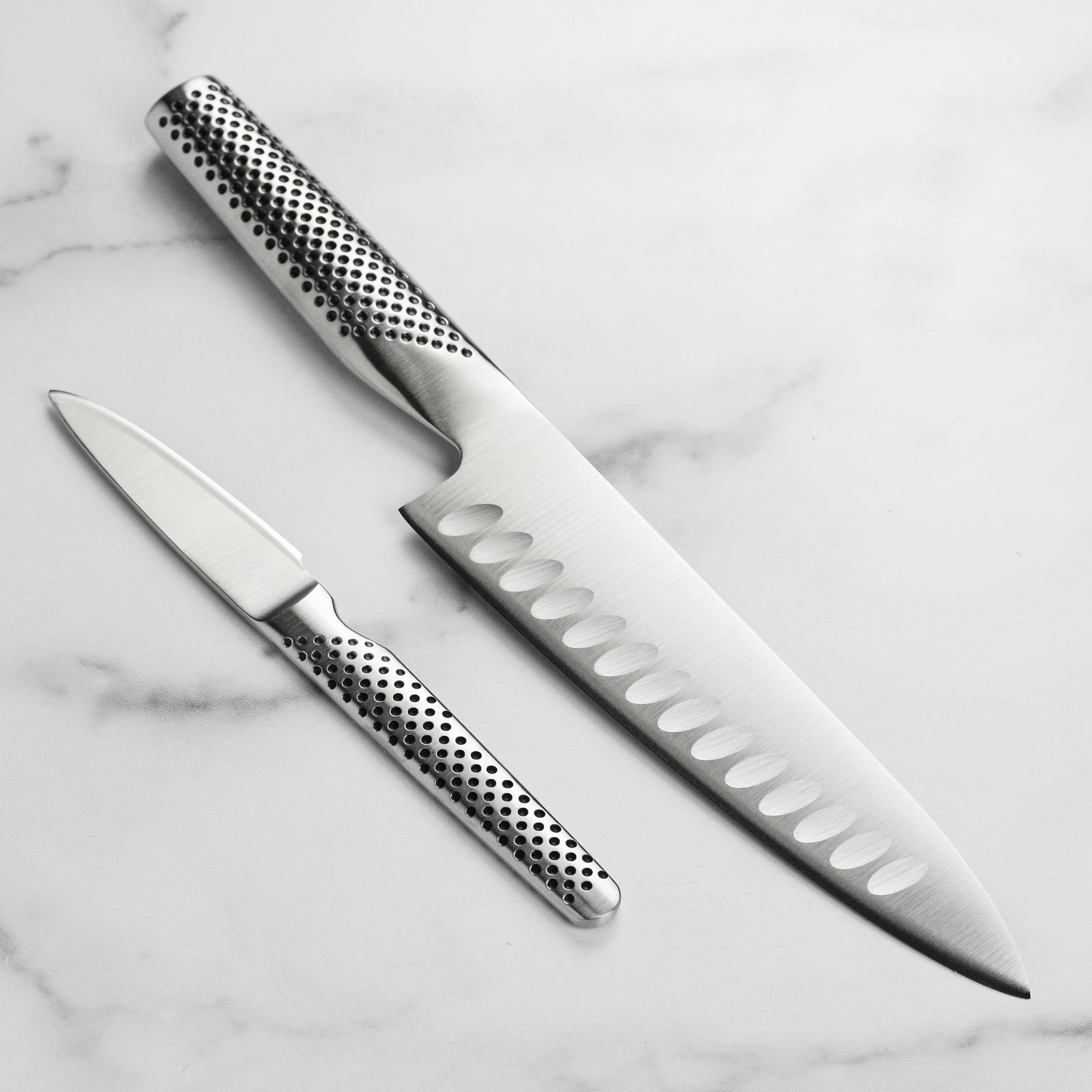 Global 2 Piece Hollow Edge Chef's Knife Set - Image 6