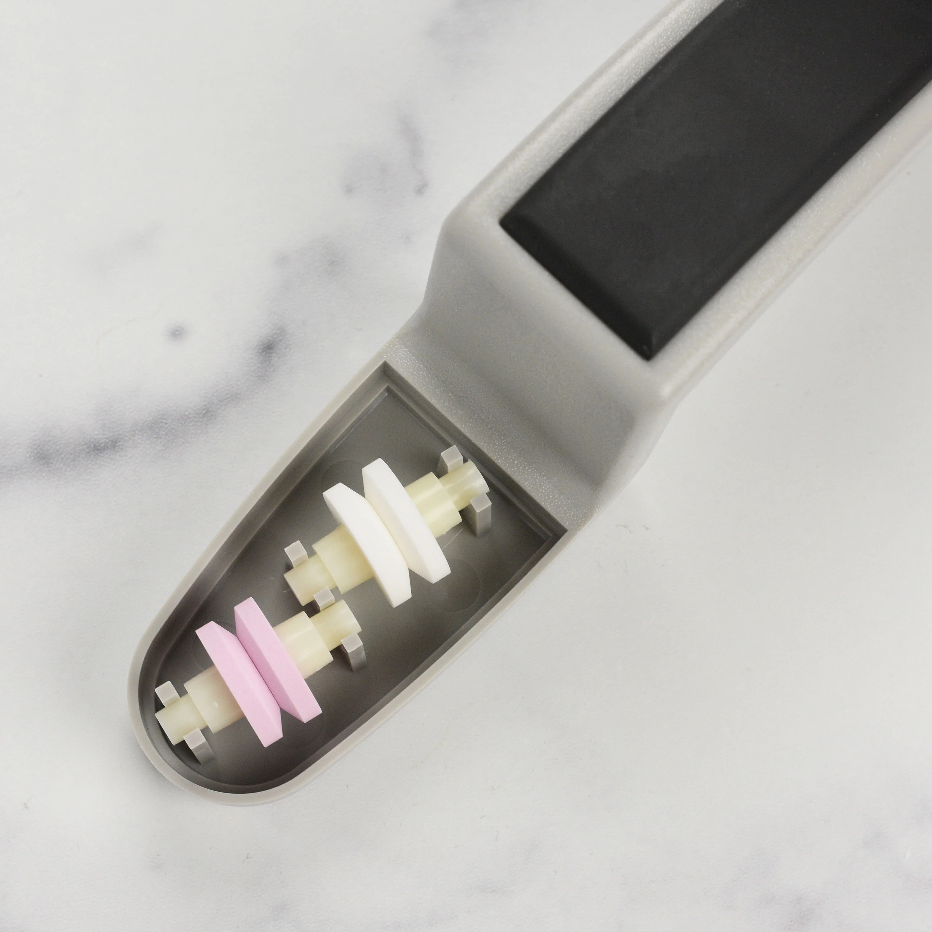 Global 8" Chef's Knife with Water Stone Sharpener - Image 4