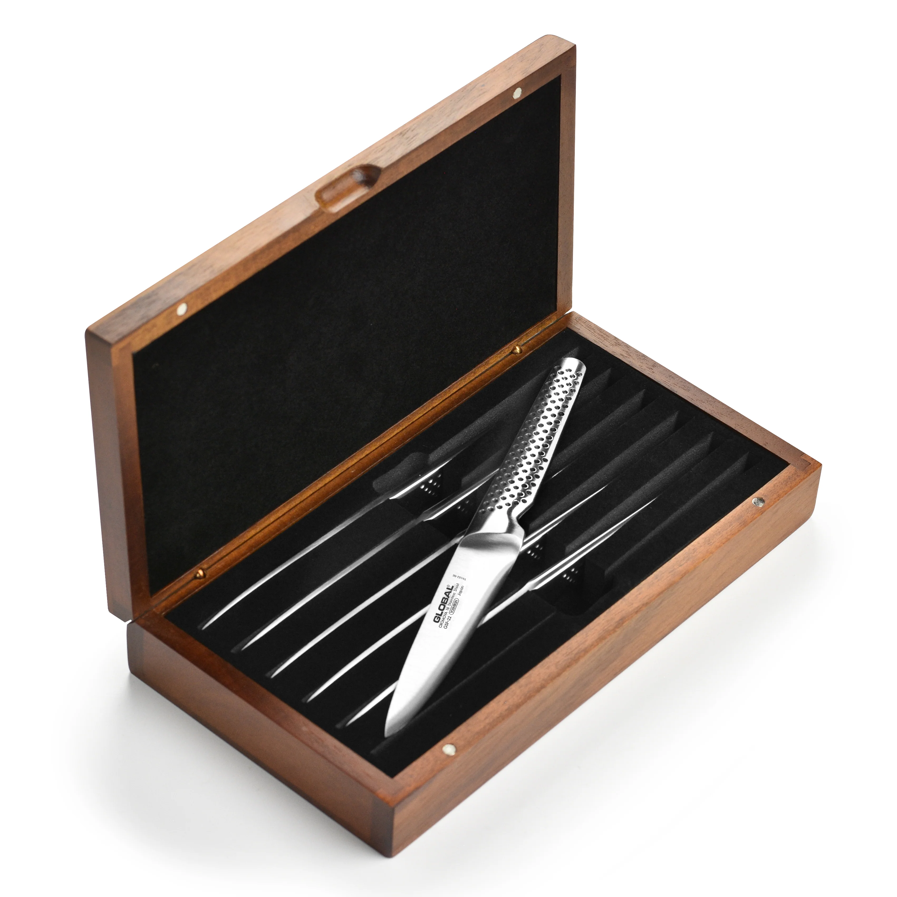Global 6 Piece Fine Edge Steak Knife Set with Case - Image 9