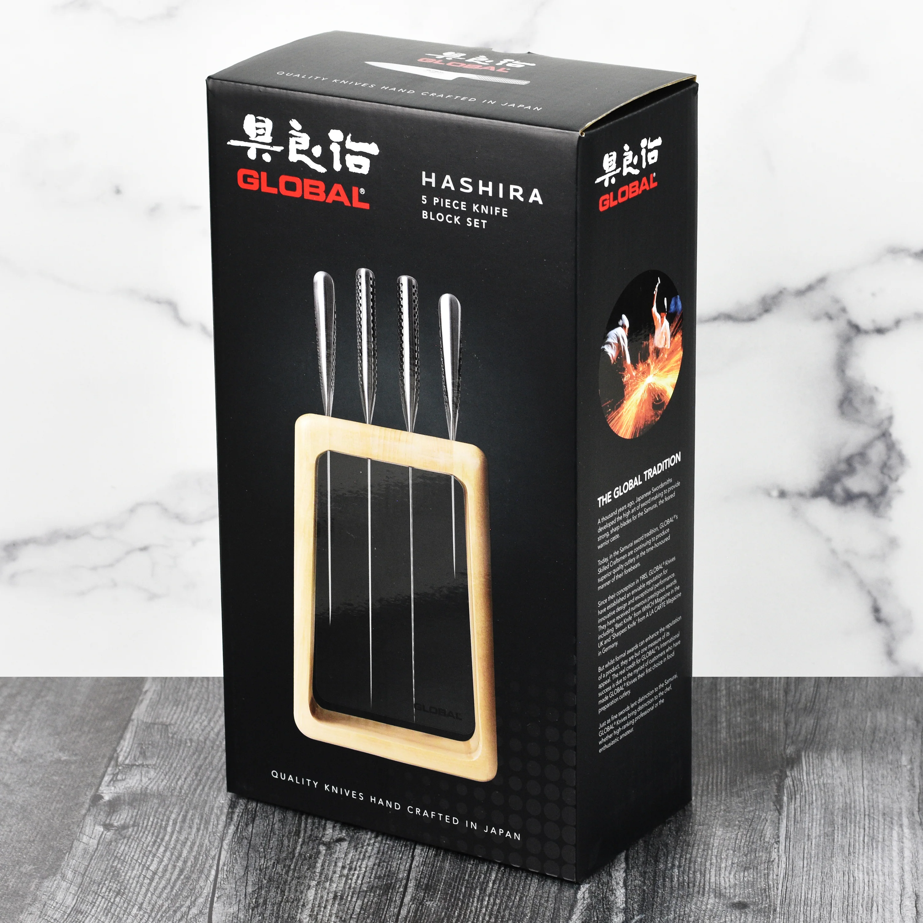 Global Hashira 5 Piece Knife Block Set - Image 6