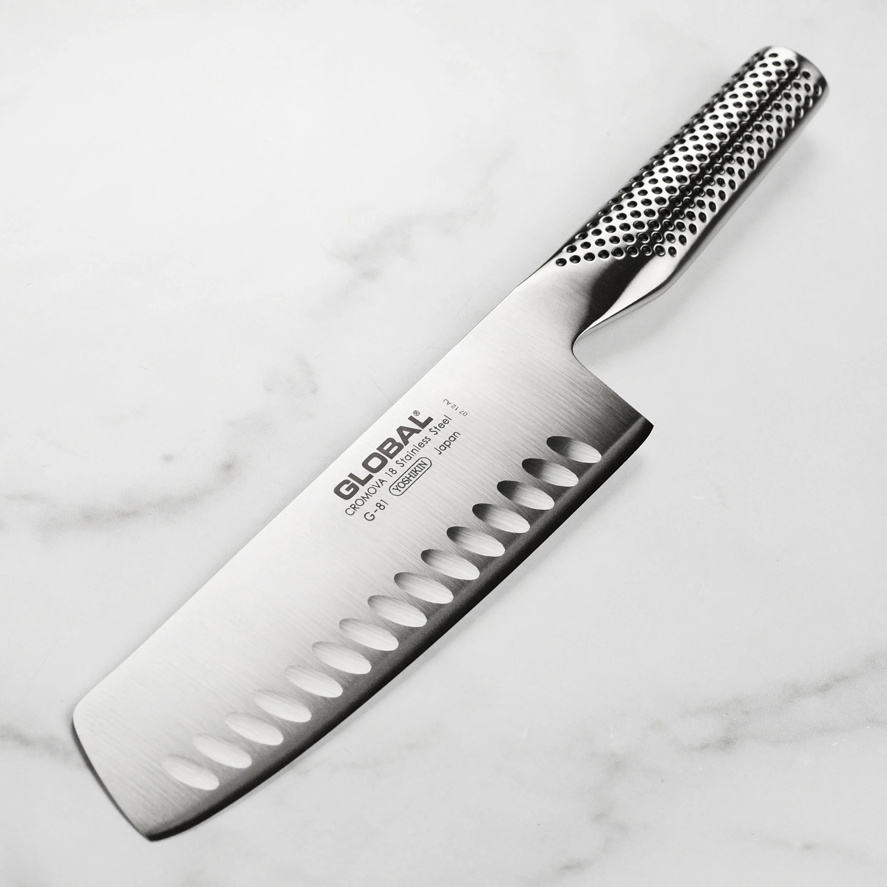 Global 7" Hollow Edge Nakiri Knife