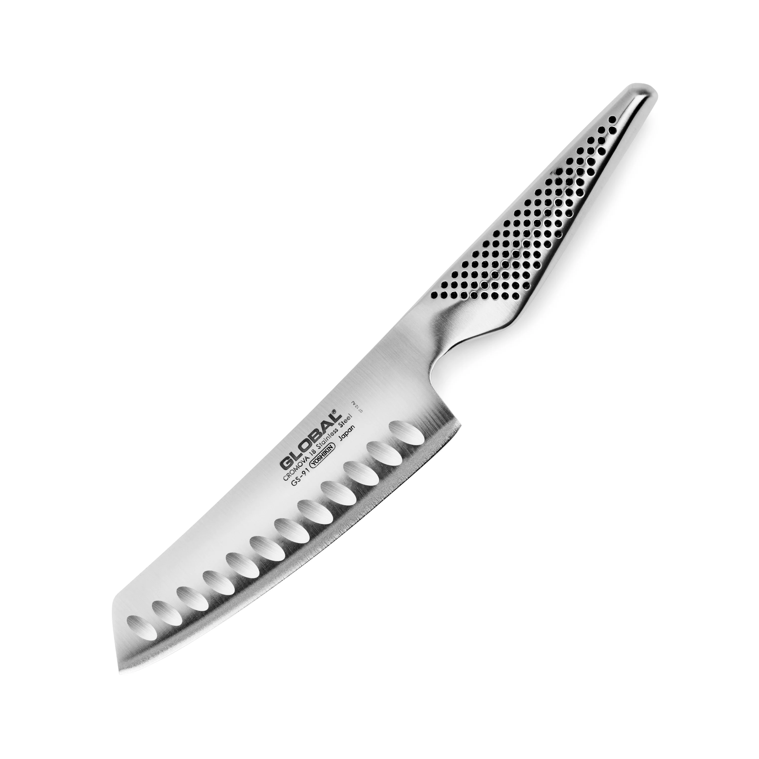 Global 5.5" Hollow Edge Nakiri Knife - Image 4