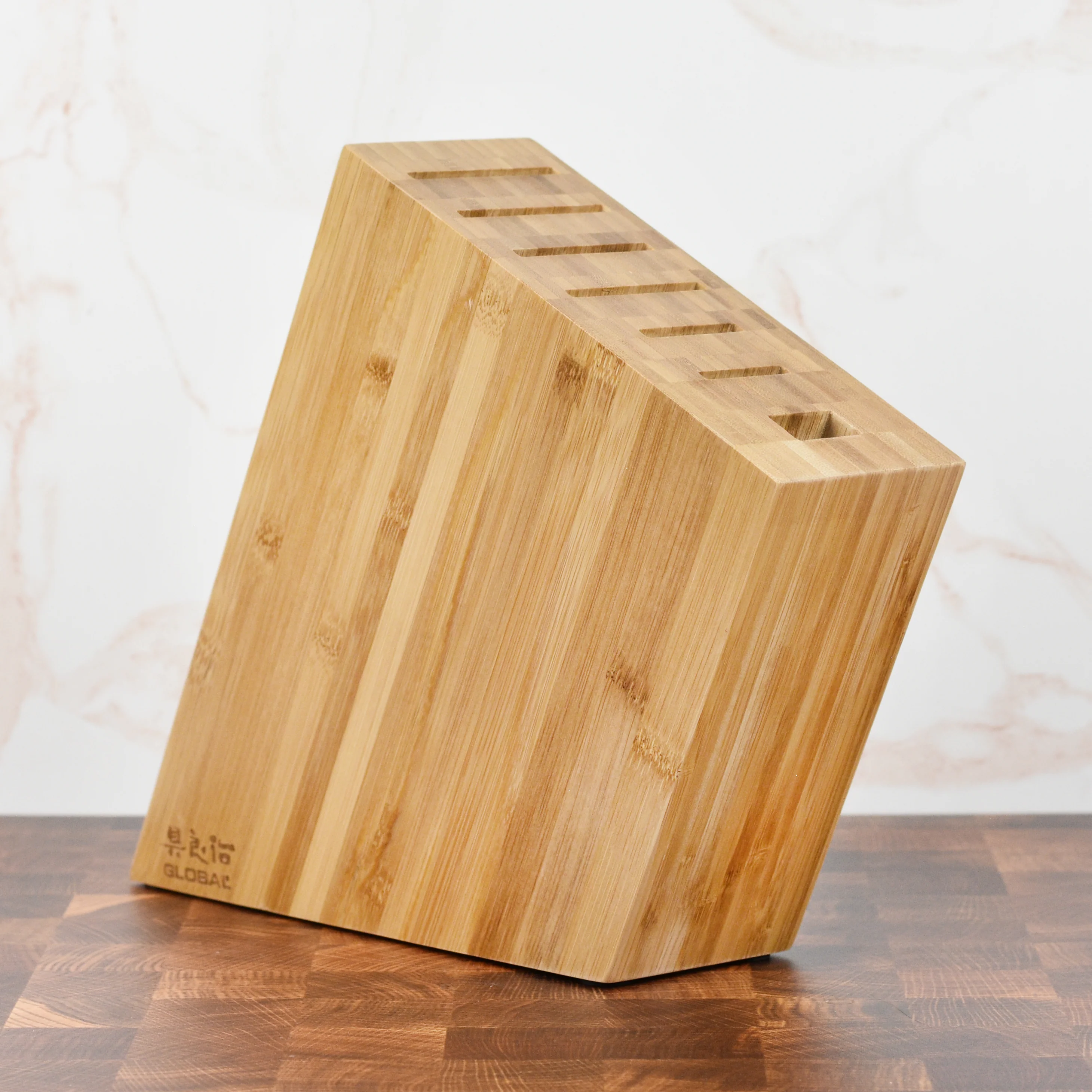 Global 8 Piece Bamboo Knife Block Set - Image 10