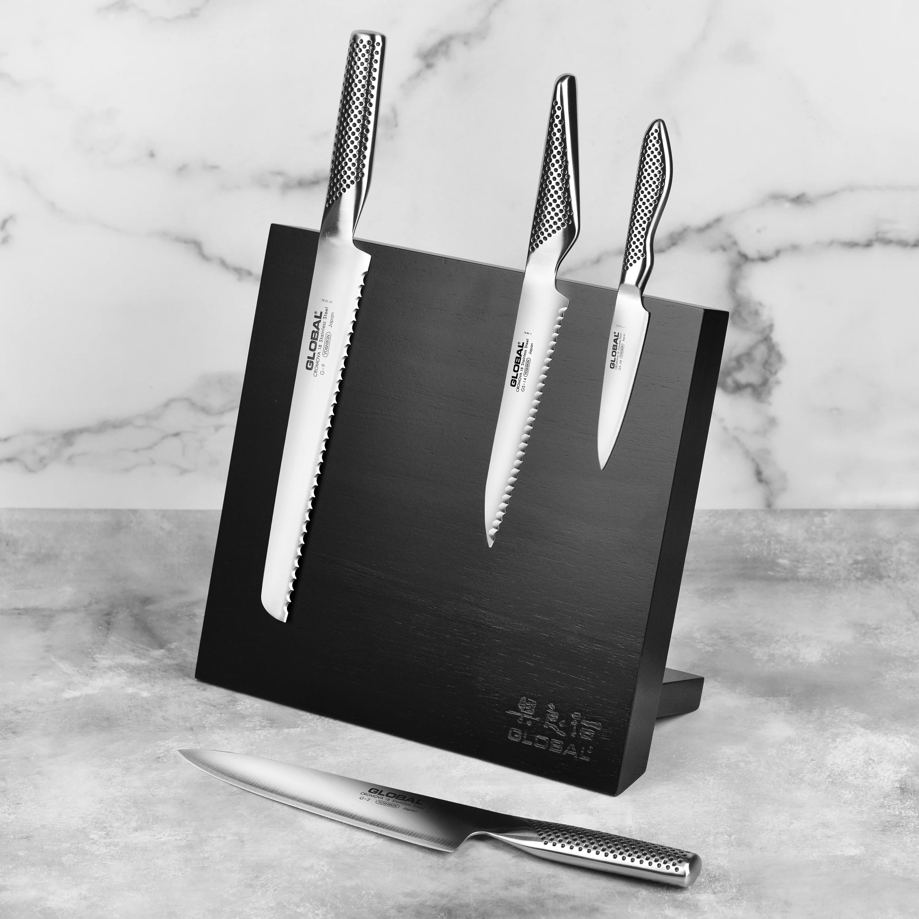 Global 5 Piece Magnetic Easel Knife Set, Black Block - Image 6
