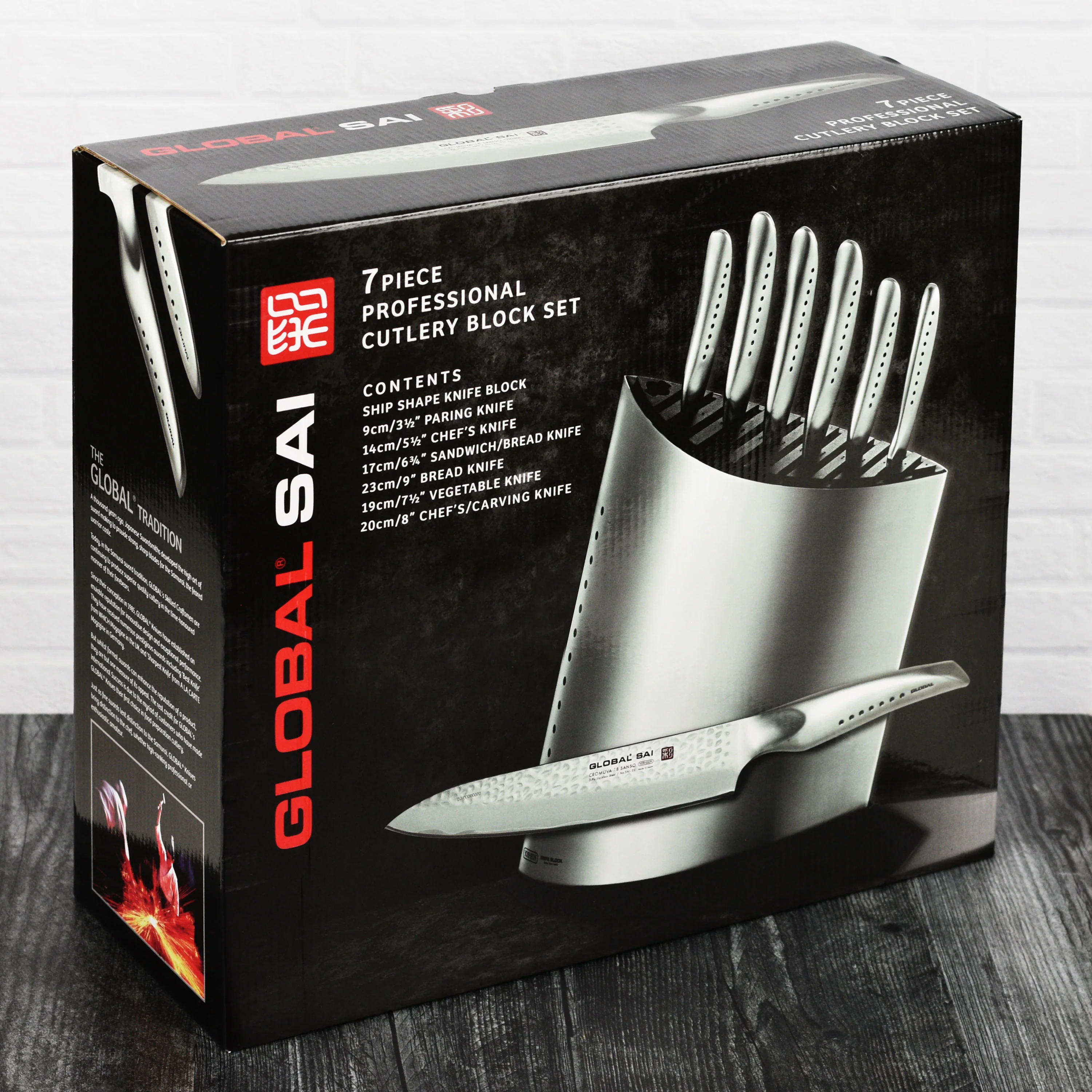 Global Sai 7 Piece Knife Block Set - Image 12