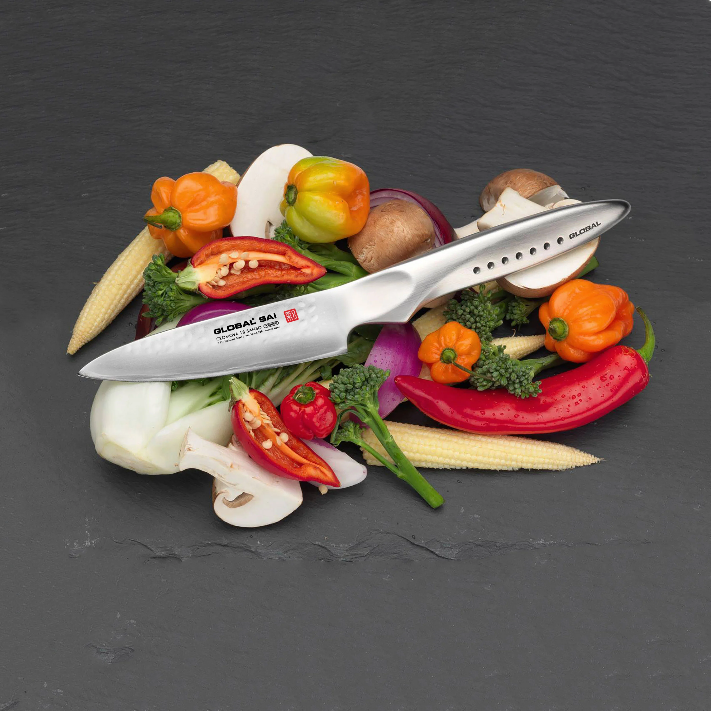 Global Sai 4" Paring Knife - Image 3