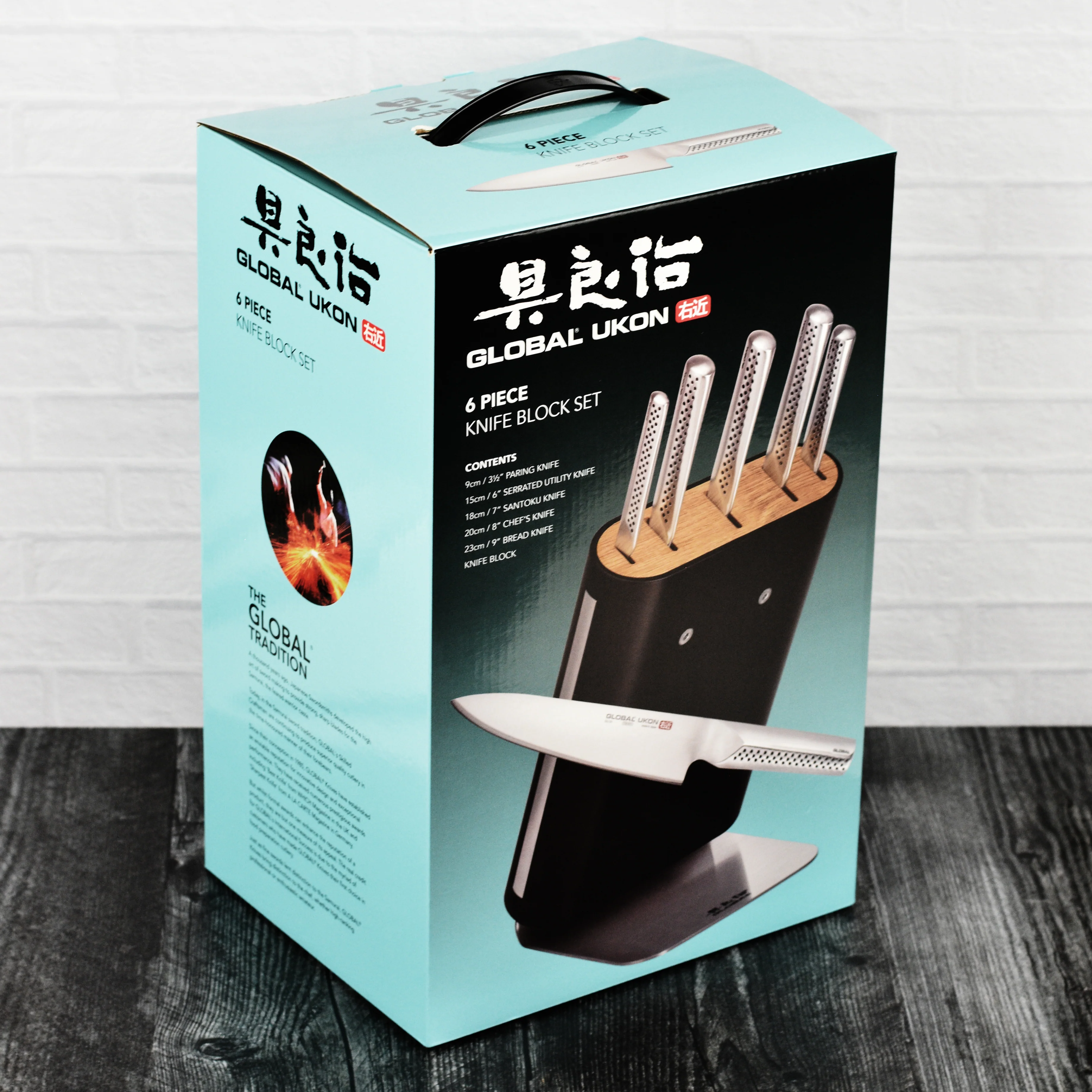 Global Ukon 6 Piece Knife Block Set - Image 11