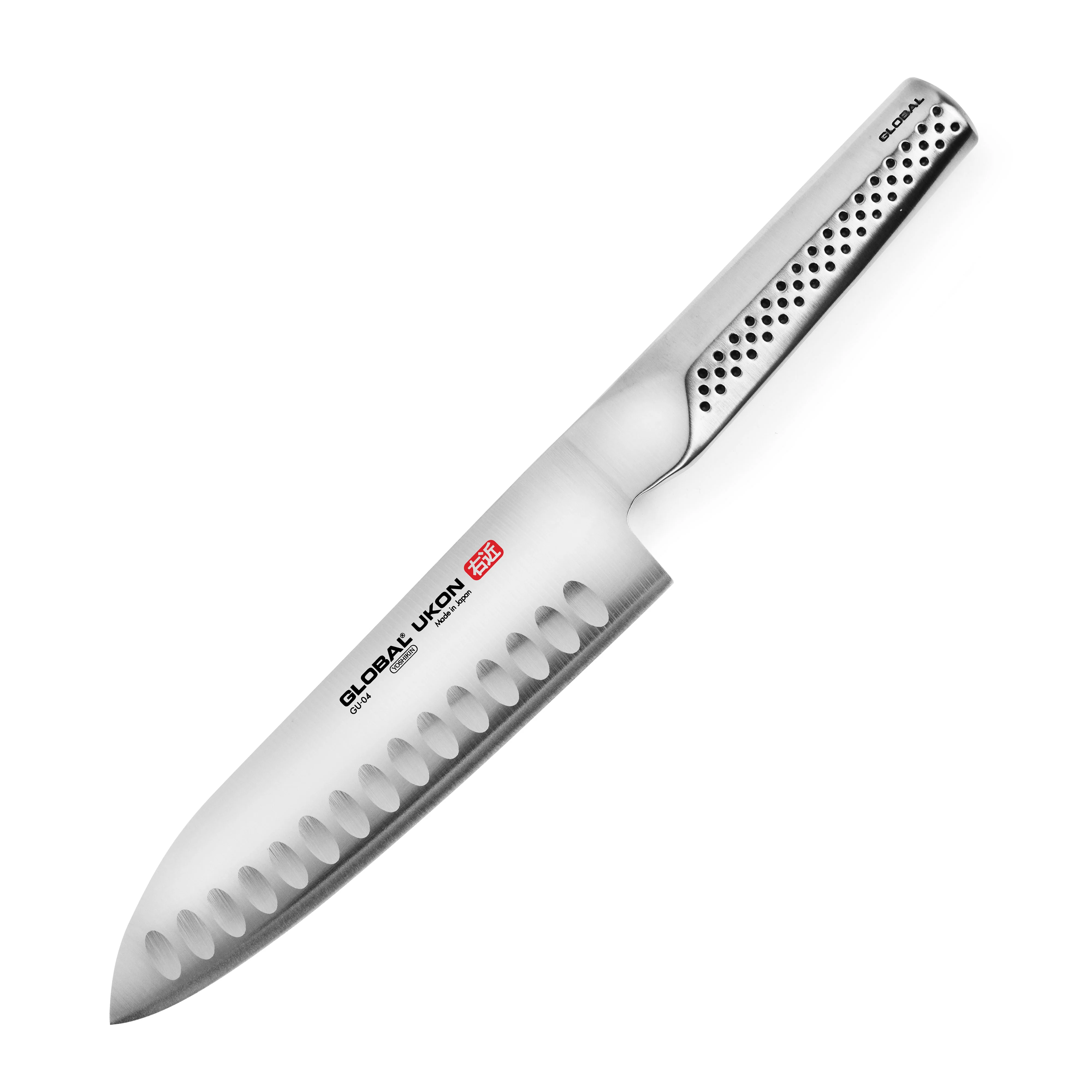 Global Ukon 7" Hollow Edge Santoku Knife - Image 4