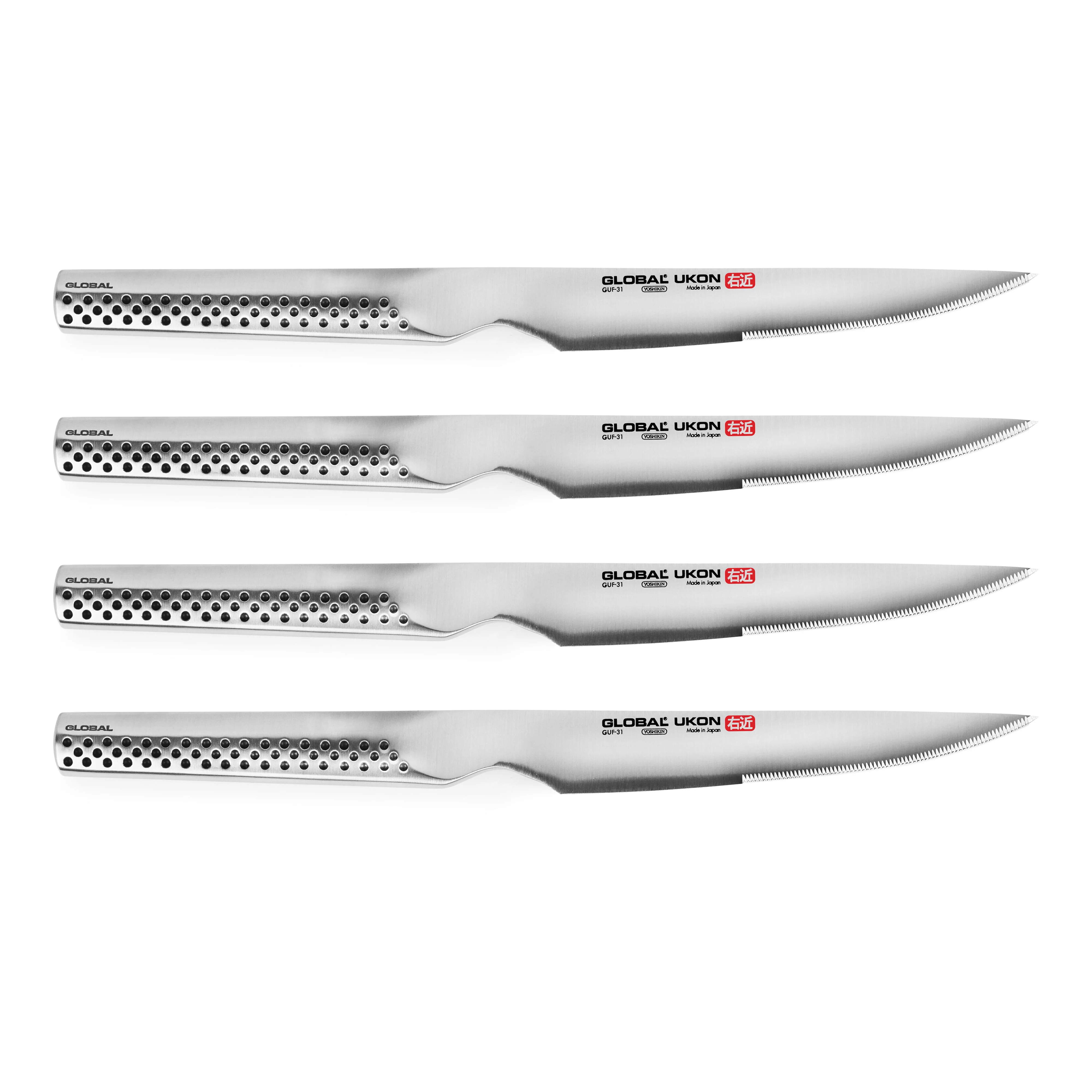 Global Ukon 4 Piece Steak Knife Set - Image 4