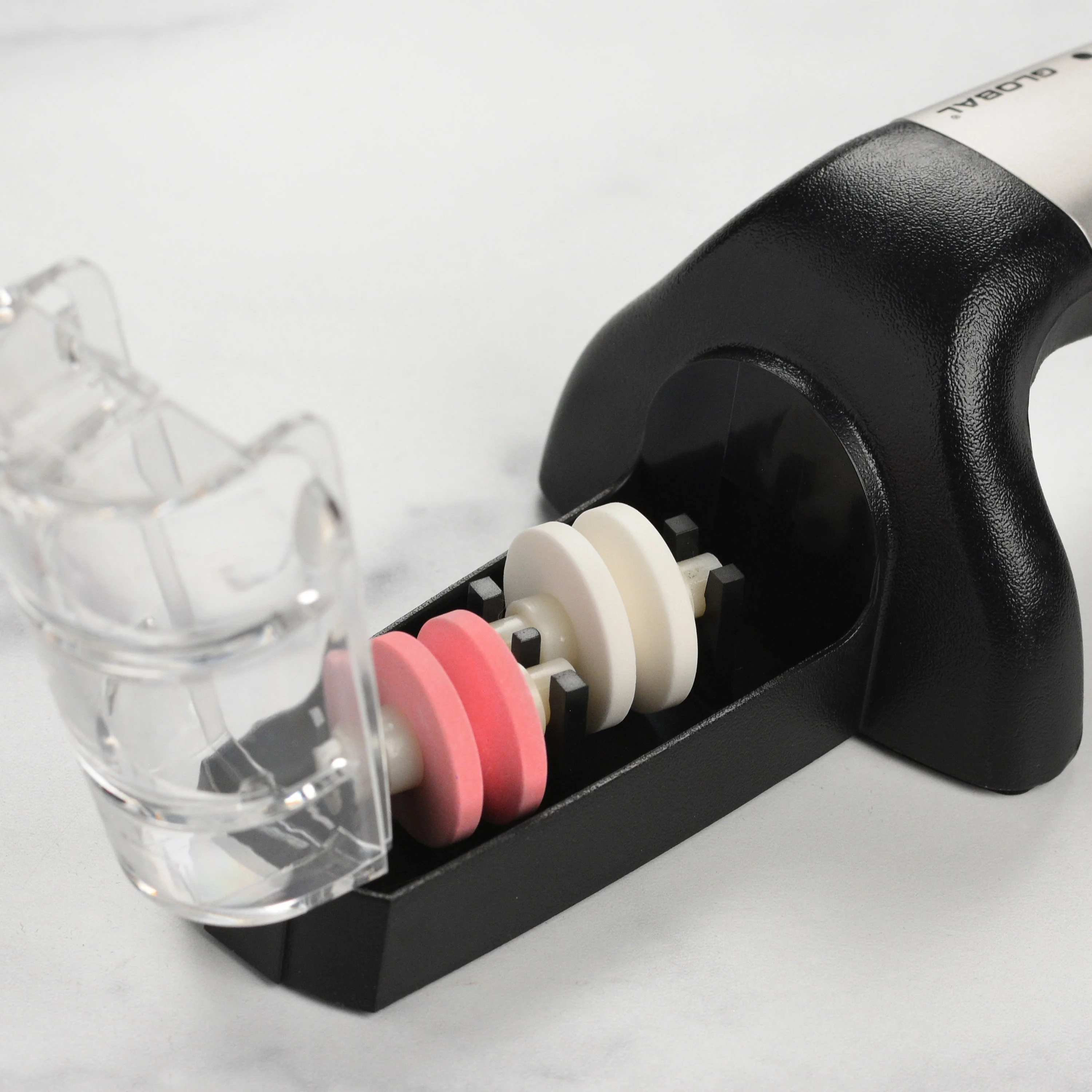 Global 2 Stage Ceramic Water Stone Knife Sharpener - Image 5