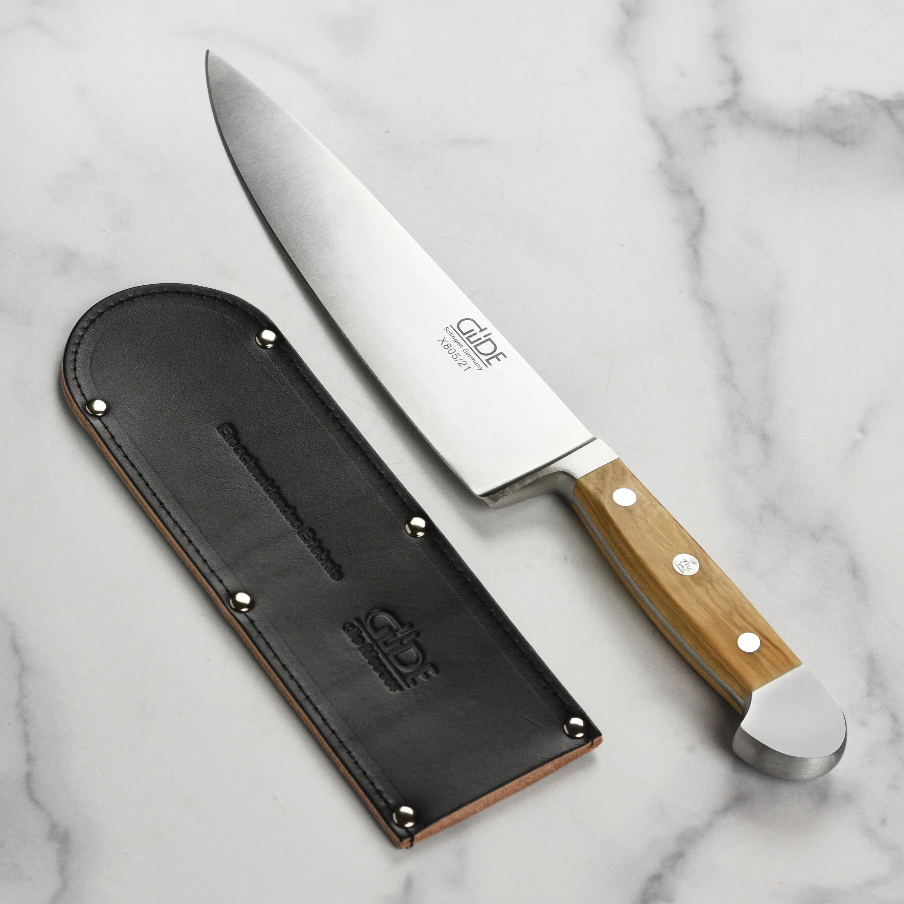 Gude Leather Sheath for 8.25" Chef's Knife - Image 5