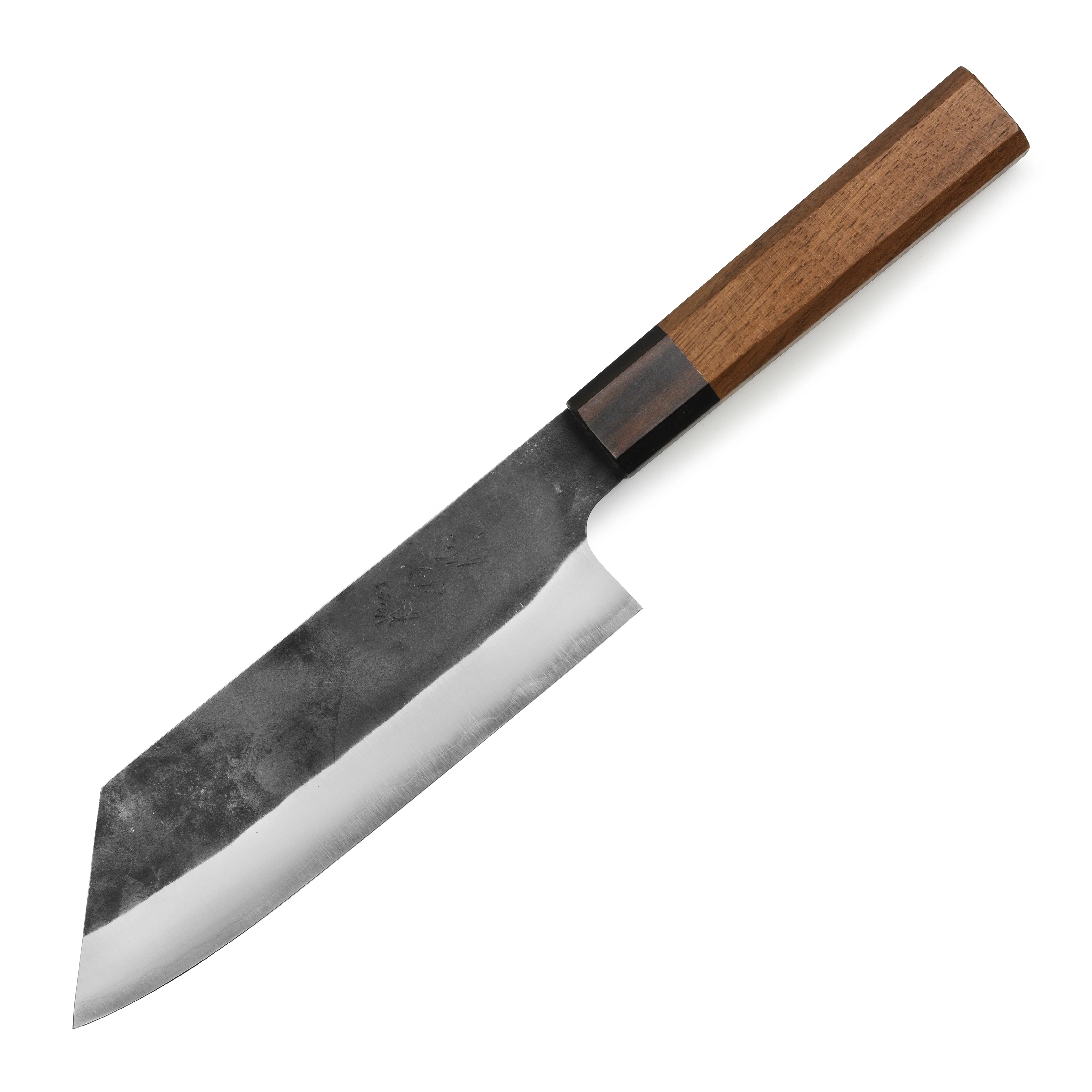 Hatono Aogami Super Kurouchi Stainless Clad 7" Bunka - Image 9