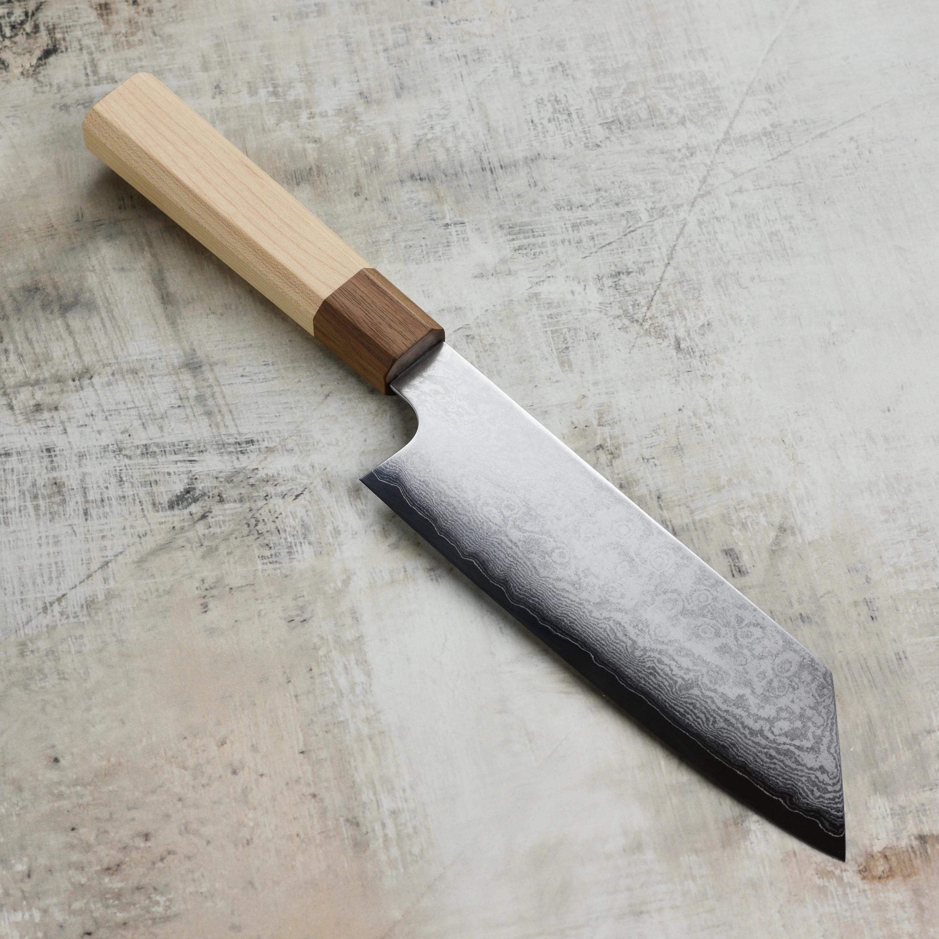 Hatono Ginsan Damascus 7" Bunka - Image 6