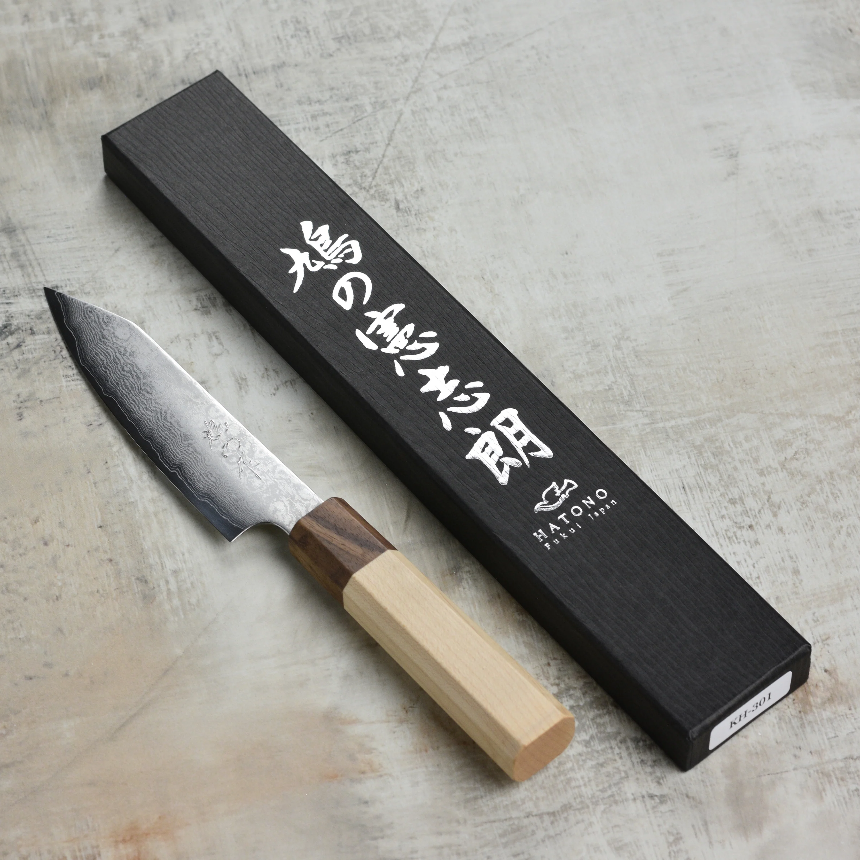 Hatono Ginsan Damascus 5.3" Kiritsuke Petty - Image 5