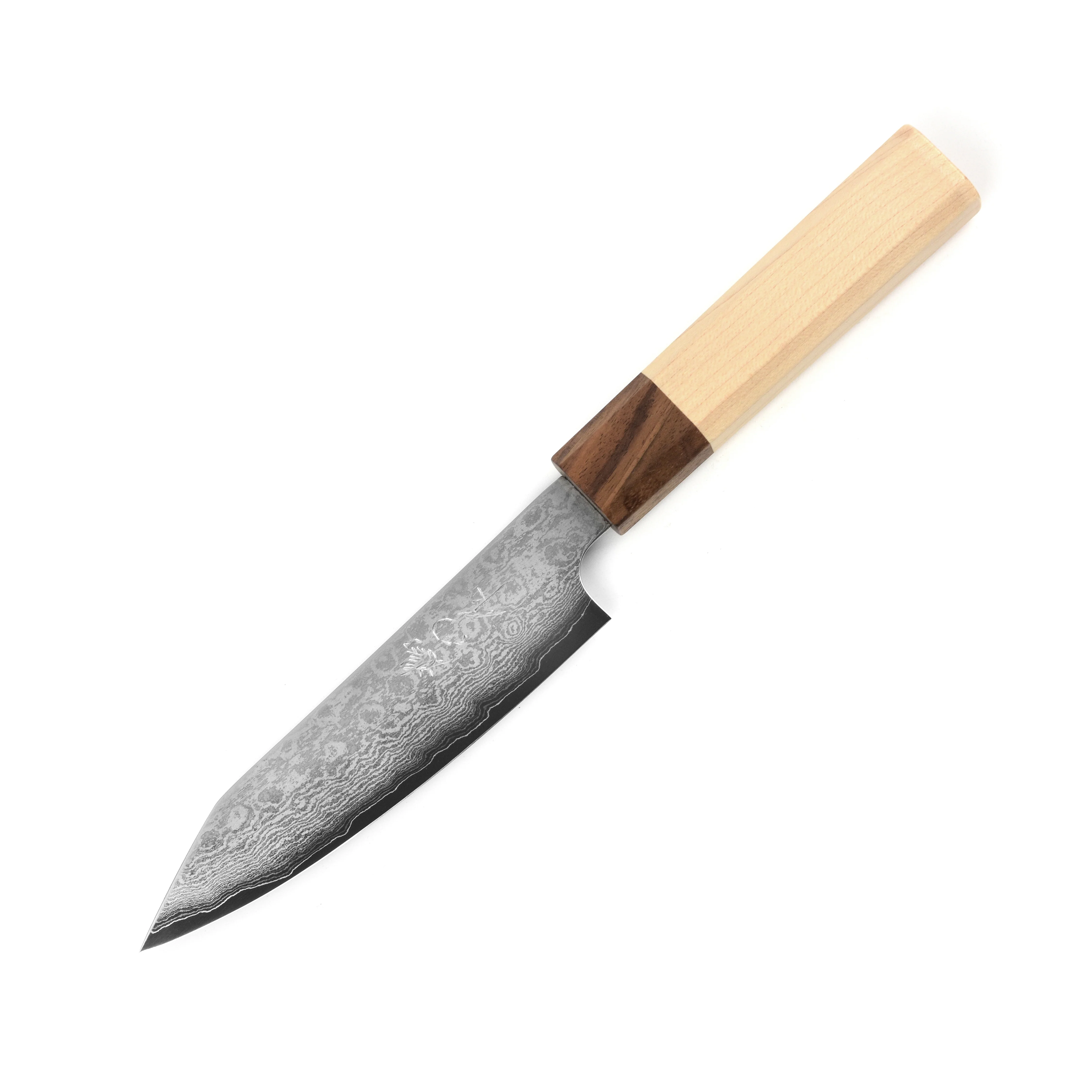 Hatono Ginsan Damascus 5.3" Kiritsuke Petty - Image 7