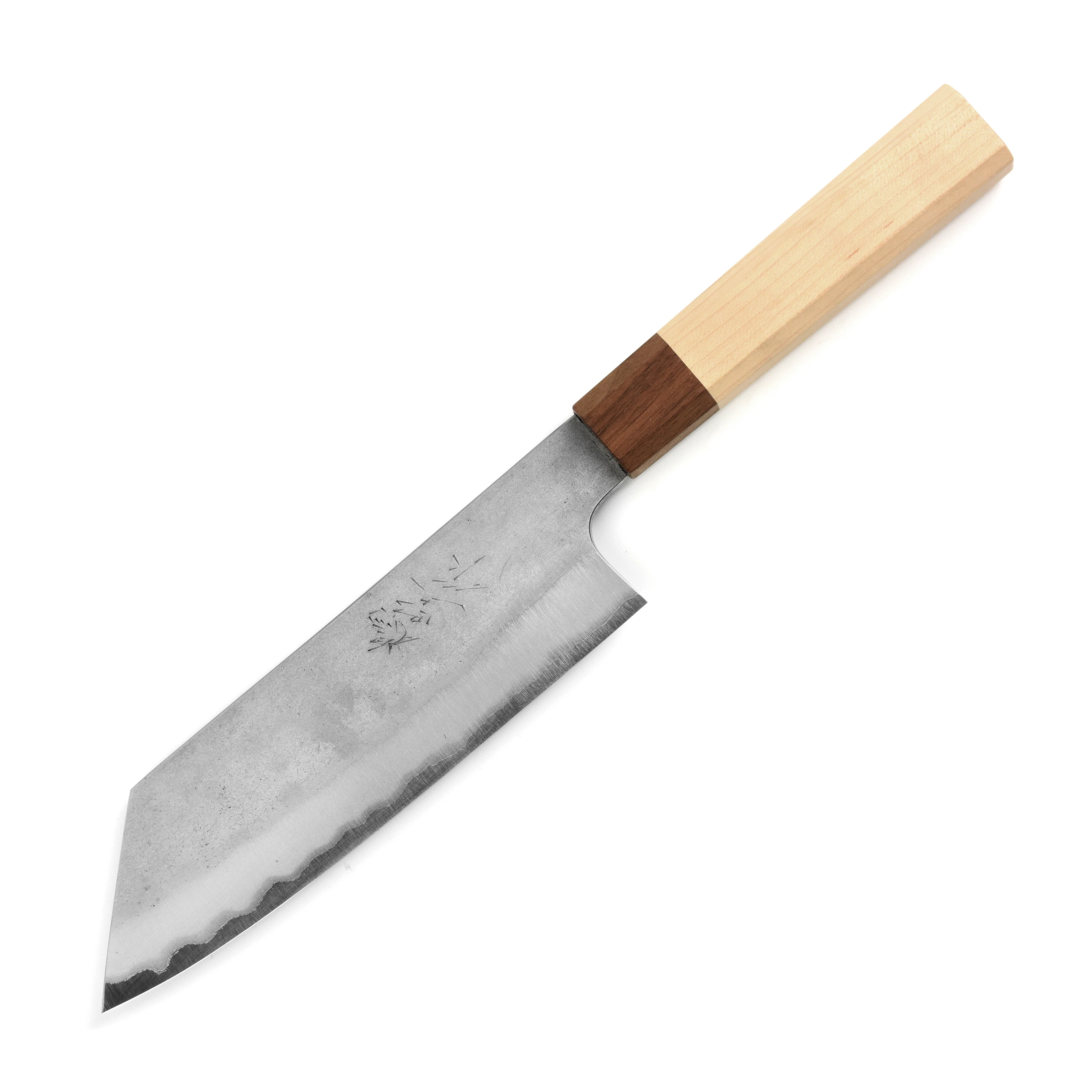 Hatono Shirogami #1 Nashiji Stainless Clad 7" Bunka - Image 5
